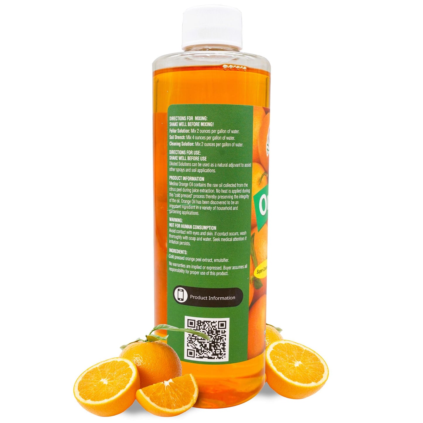 Medina Orange Oil Cleaner & Degreaser Concentrate - All Purpose Orange Oil Cleaner, Cabinet Cleaner Degreaser, Wood Degreaser for Kitchen Cabinets, Ideal for Mopping Floors & Automotive - 16oz