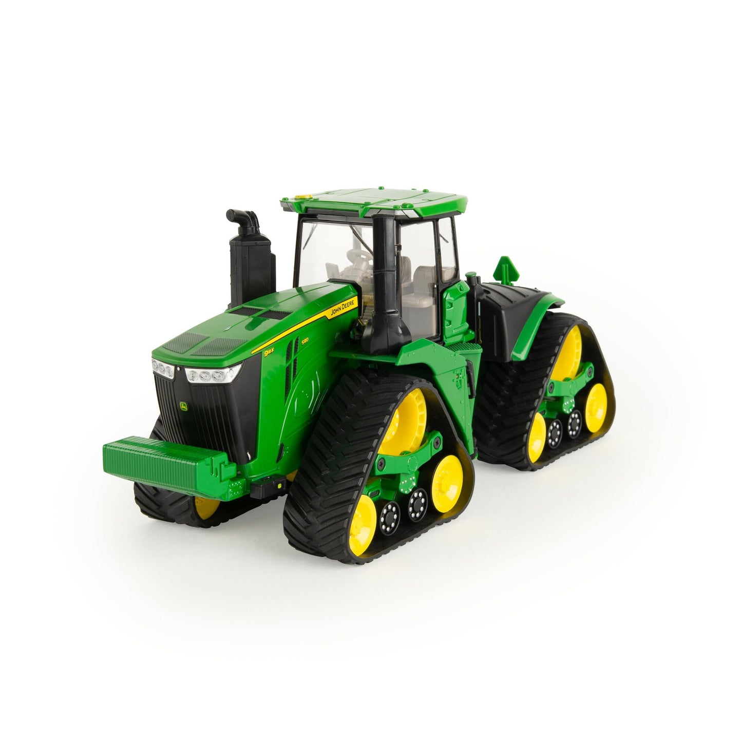ERTL John Deere 9RX 590 Tracked Tractor Toy - 1:32 Scale - Plastic and Die-Cast Construction - with Articulated Steering and John Deere Graphics - Kids Farm Toys - Ages 3 Years and Up