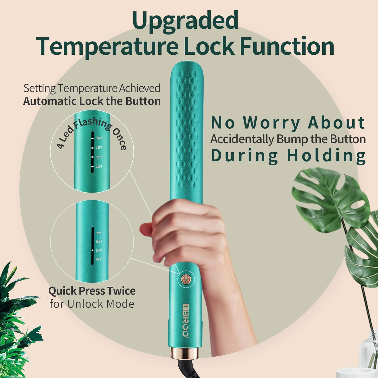 IBROO Infrared Flat Iron Hair Straightener Ceramic Tourmaline Ionic, Keratin Infused, Professional 1 inch Curling Iron Combo, Non Damaging Straight Iron for Women, Dual Voltage Straightening Iron 220v