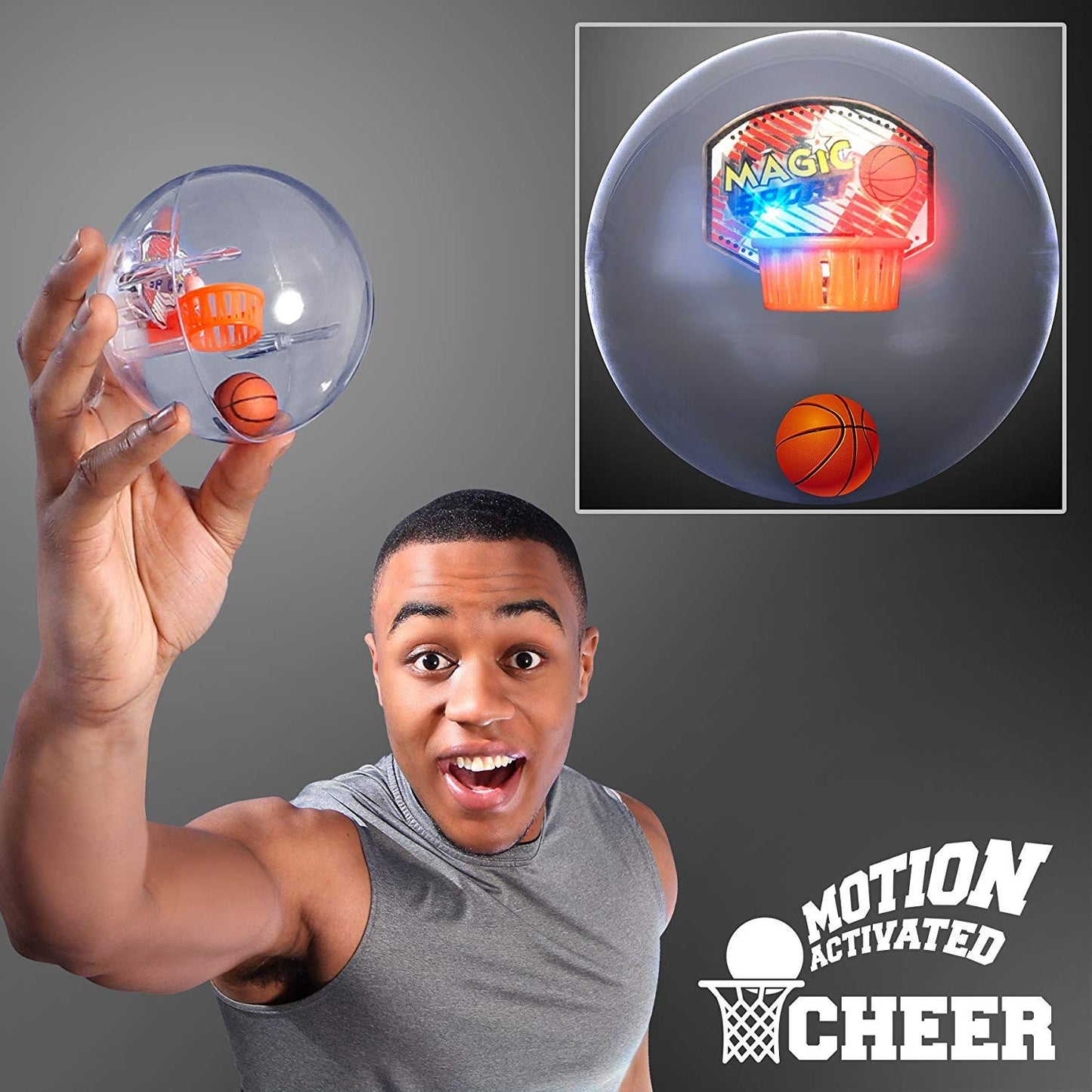 12 Pack Mini Basketball Electronic Handheld Shoot & Score Hoop Game with LED Lights & Sounds, Bulk Toys Birthday Party Favors Prizes for Kids, Adults