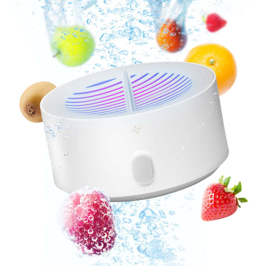 AquaPure - Fruit and Vegetable Washing Machine, 1-Year Warranty, Fruit Cleaner Device That Cleans Fresh Produce in Water, Waterproof Fruit and Vegetable Cleaner, Fruit and Veggie Purifier