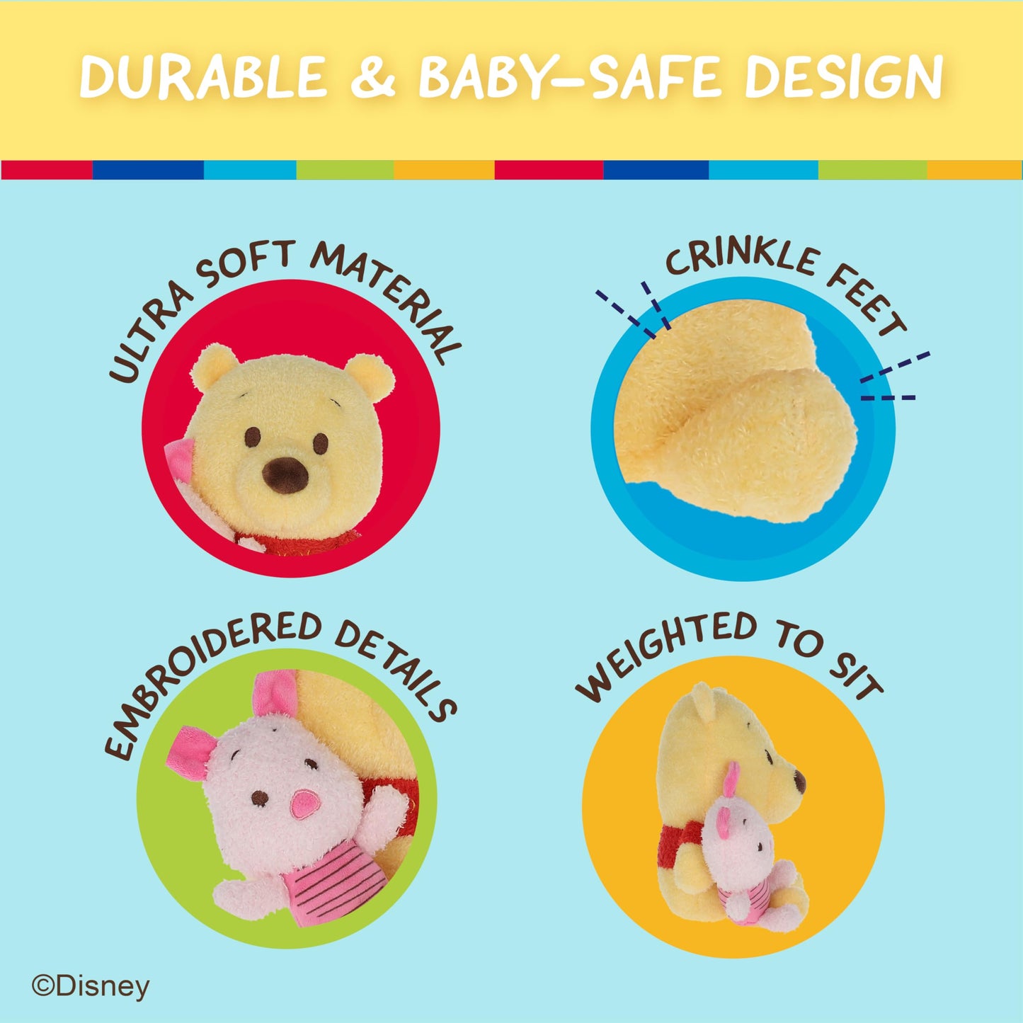 KIDS PREFERRED Winnie The Pooh Plush with Little Piglet