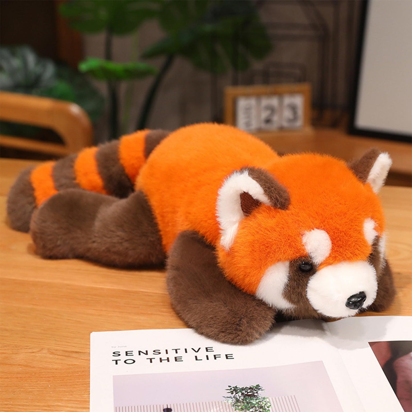 Ditucu Red Panda Stuffed Animal Realistic Plush Toys Cute Soft Hugging Plushies Gifts for Kids 16 inch