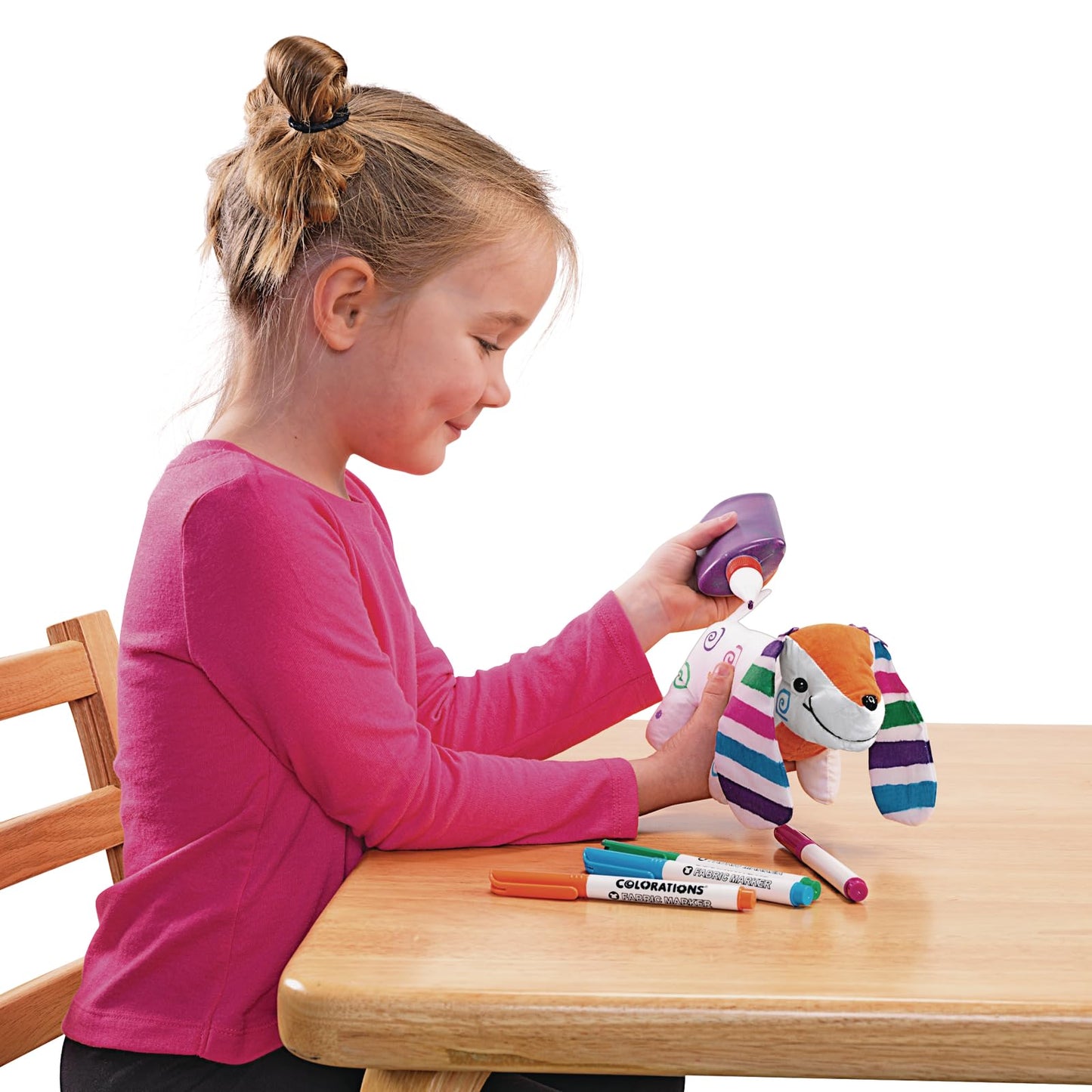 Colorations Set of 12 Decorate Your Own Fabric Plush Stuffed Puppy Dog, Arts & Crafts, Autograph, Signatures, Smooth, 4-1/4"H x 8-1/4"L each