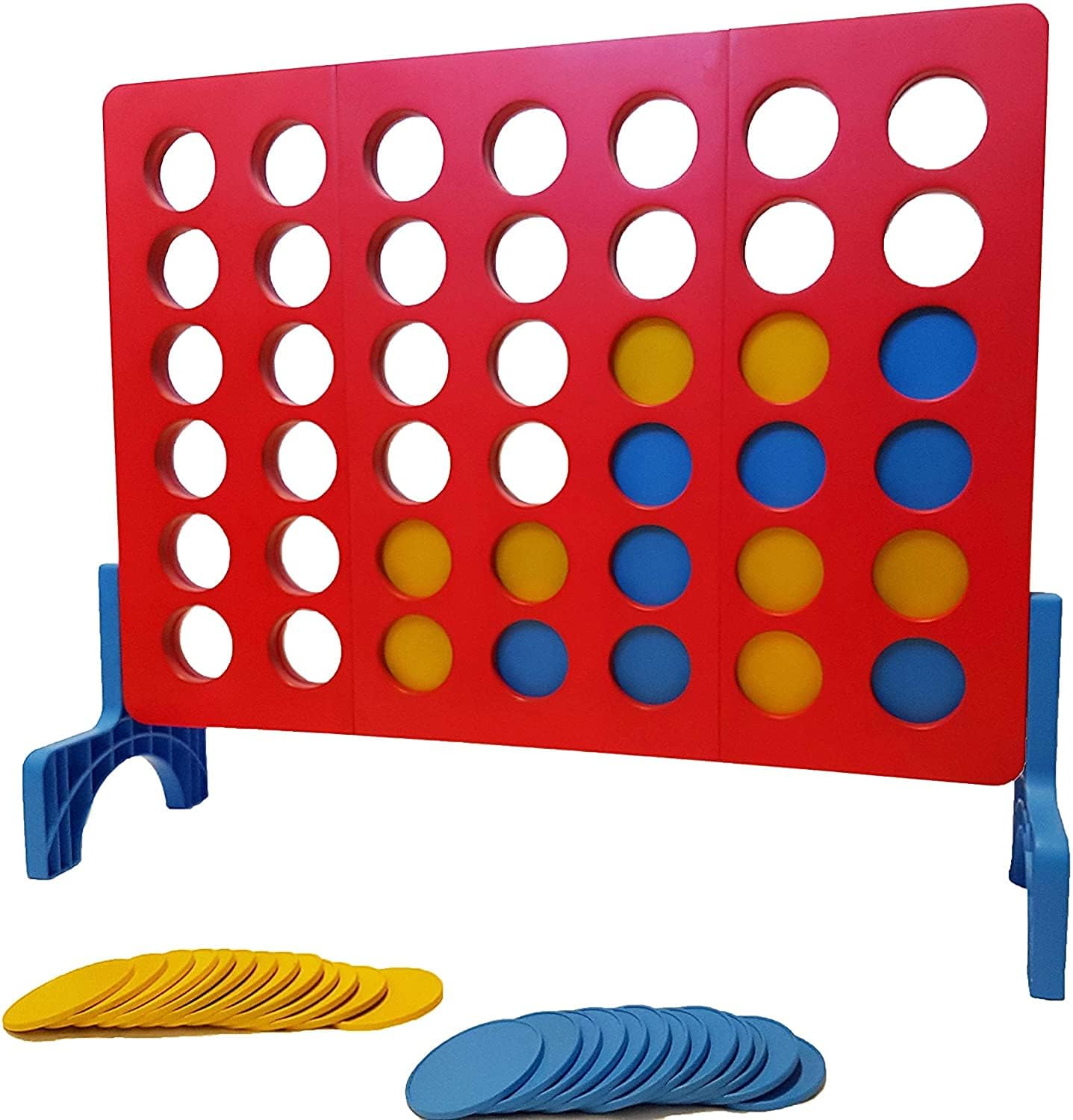 Bolaball 4 in a Row Tabletop Game – 1.8 Ft 4 to Score Game for Kids & Adults, Indoor/Outdoor Family Yard, Portable Party for Home, Picnic & Travel, Plastic Version.
