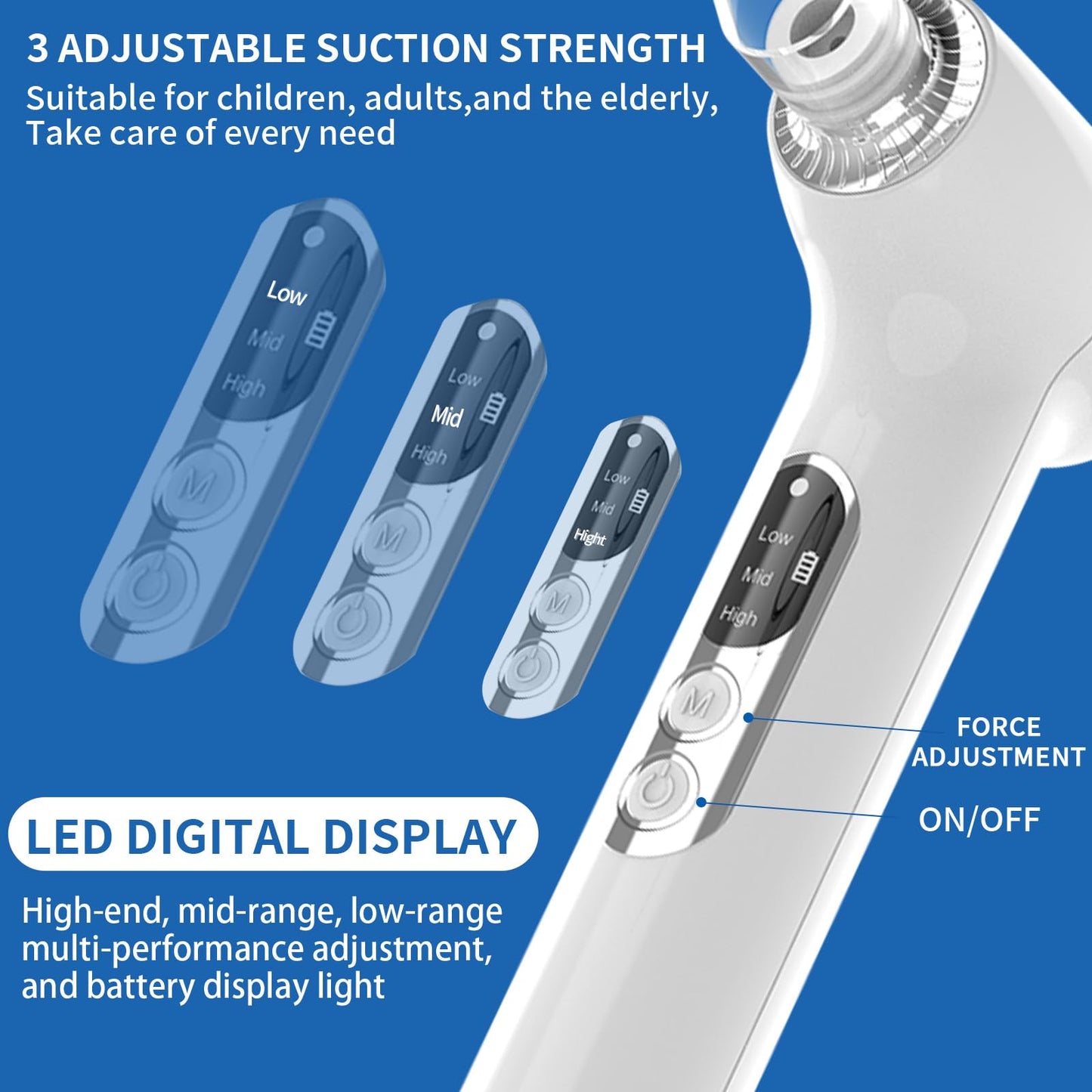 Sinkawa Electronic Tonsil Stone Remover Vacuum，10 in 1 Tonsil Stone Removal Kit，Tonsil Stone Remover Vacuum with Built-in Blue Light，Easy to Use, Fight Bad Breath, Mouth Cleaning Oral Care