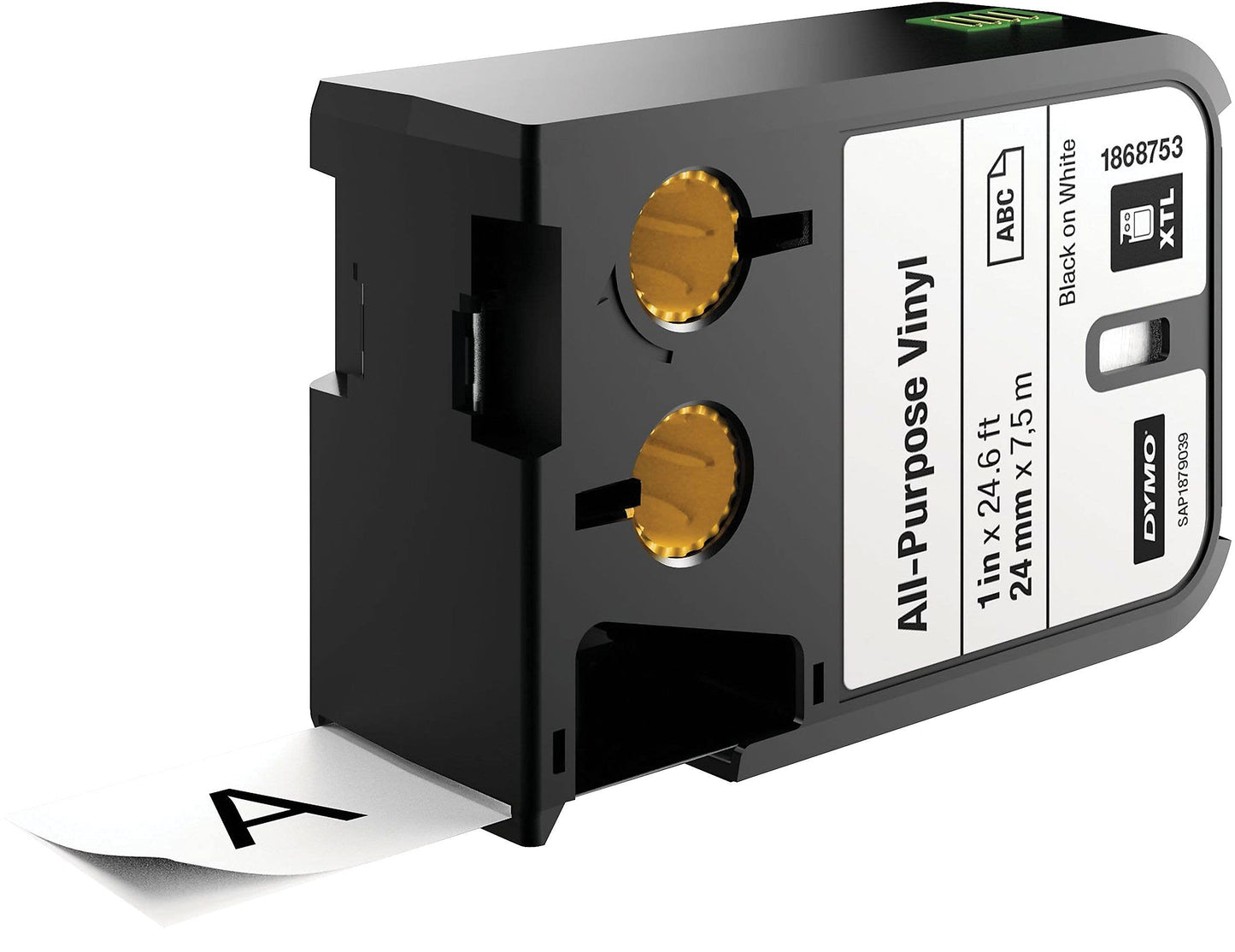DYMO All-Purpose Labels for DYMO XTL Label Makers Black on White 1" 1 Roll (1868753)