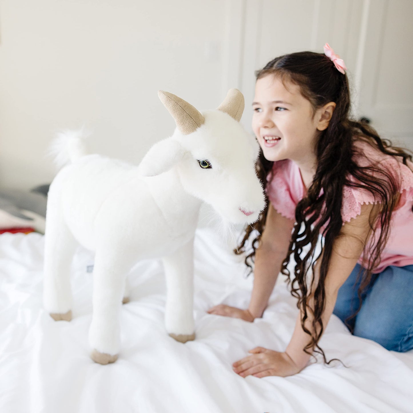 Melissa & Doug Giant Goat - Lifelike Stuffed Animal (22.5 inches Tall)