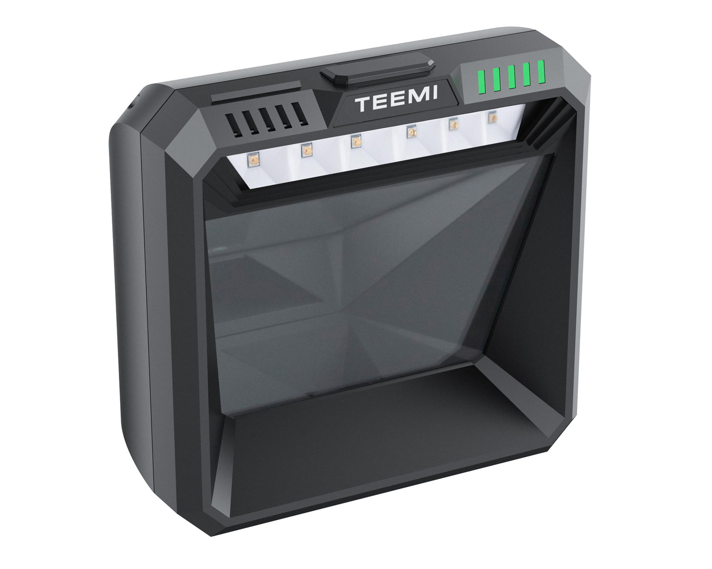 TEEMI 2D QR Handsfree Barcode Scanner One Megapixel High Resolution Sensor with Global Shutter, USB Wired Virtual COM Port Omni-Directional QR Area Imager for Retail Kiosk Pharmacy