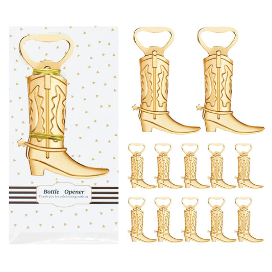 50 Pieces Cowboy Boot Bottle Openers Baby Shower Bottle Opener Favors for Guest Wedding Favors Quinceanera Party Favors Bridal Shower Favors for Guests Birthday Gender Reveal Party Favor Supplies