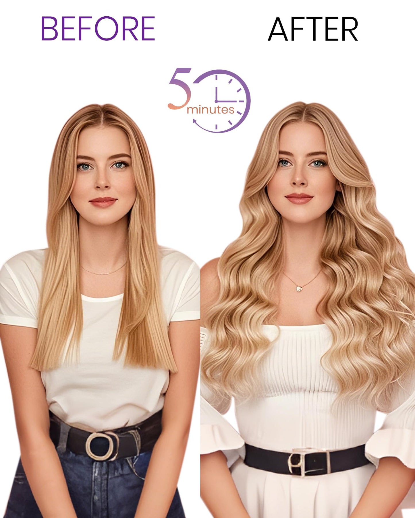 LaaVoo Black Hair Extensions Clip in Black Clip in Hair Extensions Black Women 18 Inch Human Hair Clip ins Jet Black Hair Extensions for Black Women Silky Straight Full Head 7pcs 105g