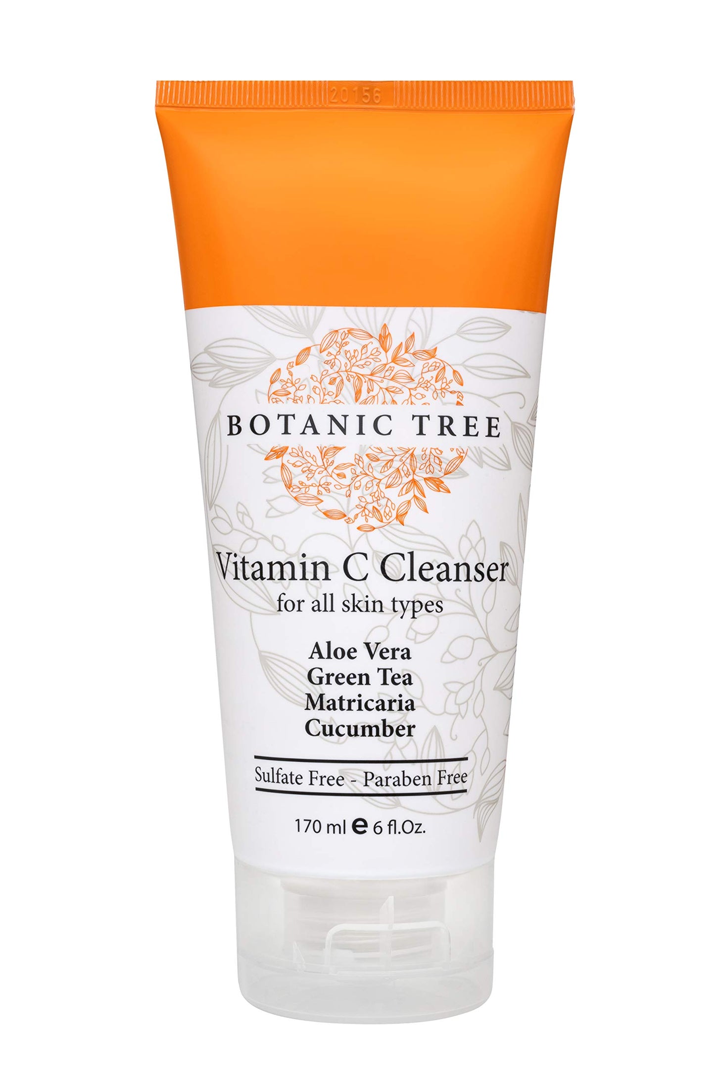 Botanic Tree Double Face Wash Kit - Gentle Facial Cleanser Set of Glycolic Acid Exfoliator Facewash And Vitamin C Cleanser for Women, Men - Natural Exfoliating Scrub Set for Oily, Dry, Sensitive Skin