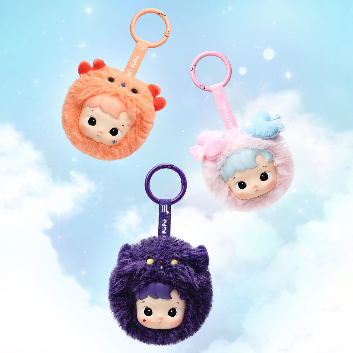 POP MART HACIPUPU The Constellation Series-Vinyl Plush Blind Box, HACIPUPU Toys for Modern Home Decor, Collectible Toy Set for Desk Accessories, Single Box