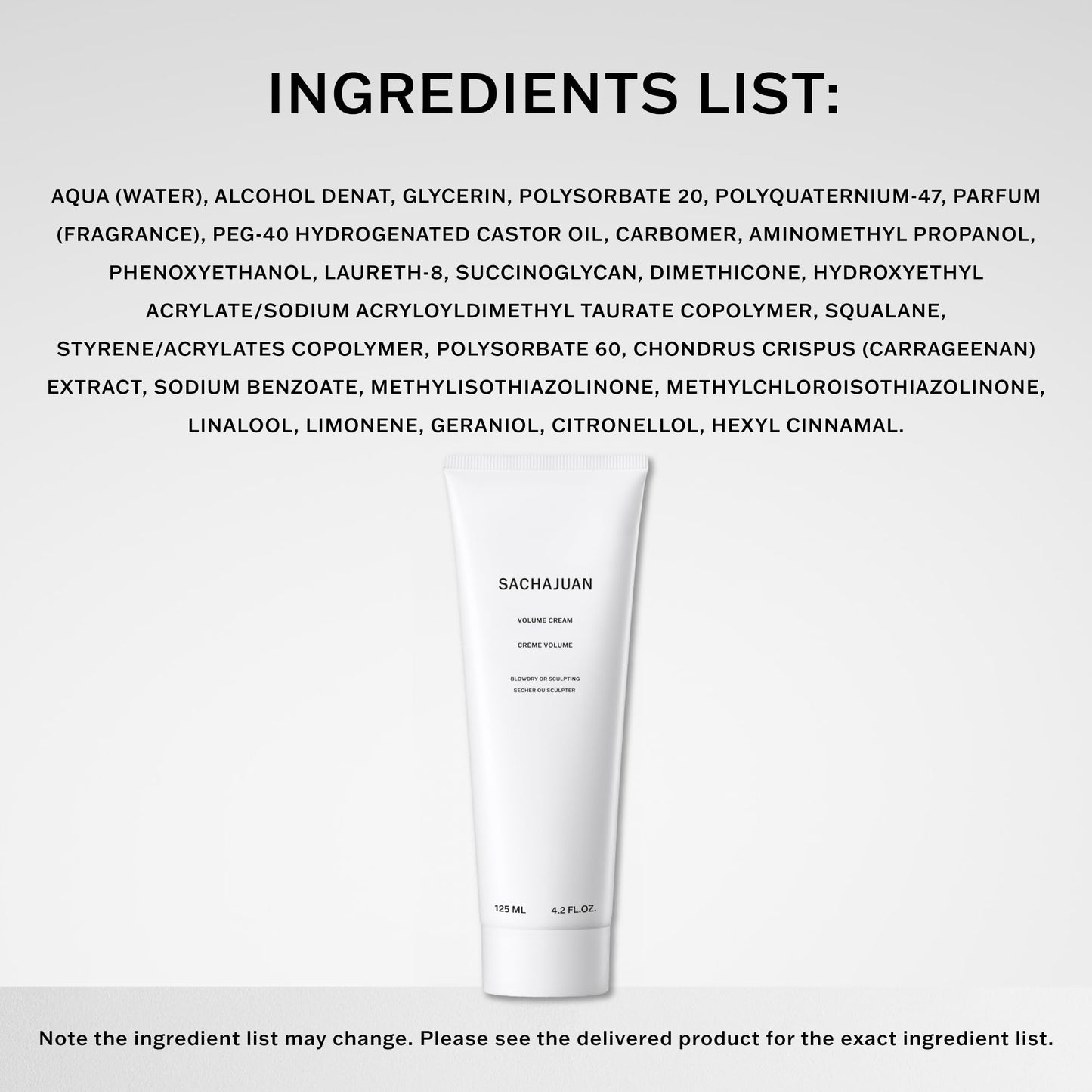 SachaJuan Volume Cream BlowDry or Sculpting 125 ml / 4.2 oz