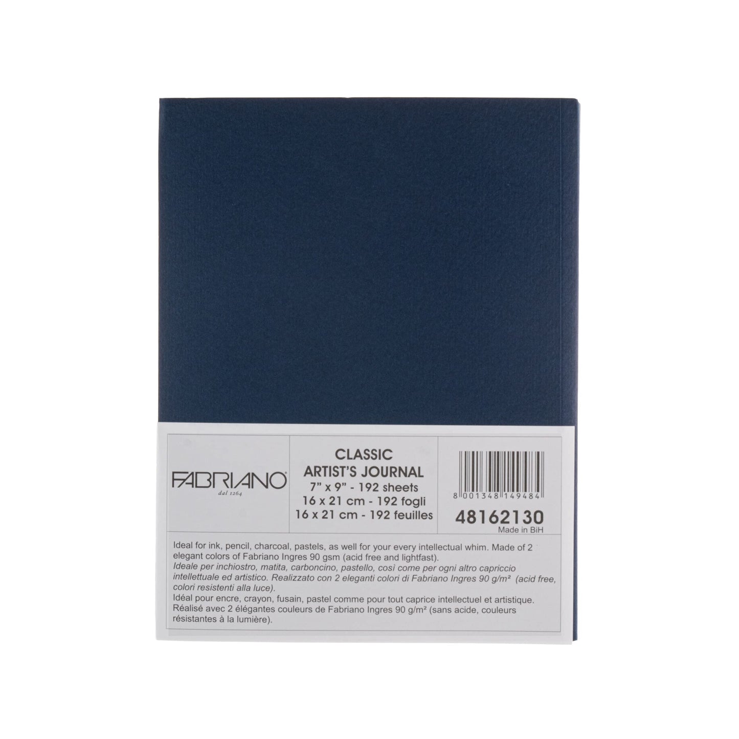 Fabriano Classic Artist’s Journal, 192 Pages, 6.5" x 8.5", White