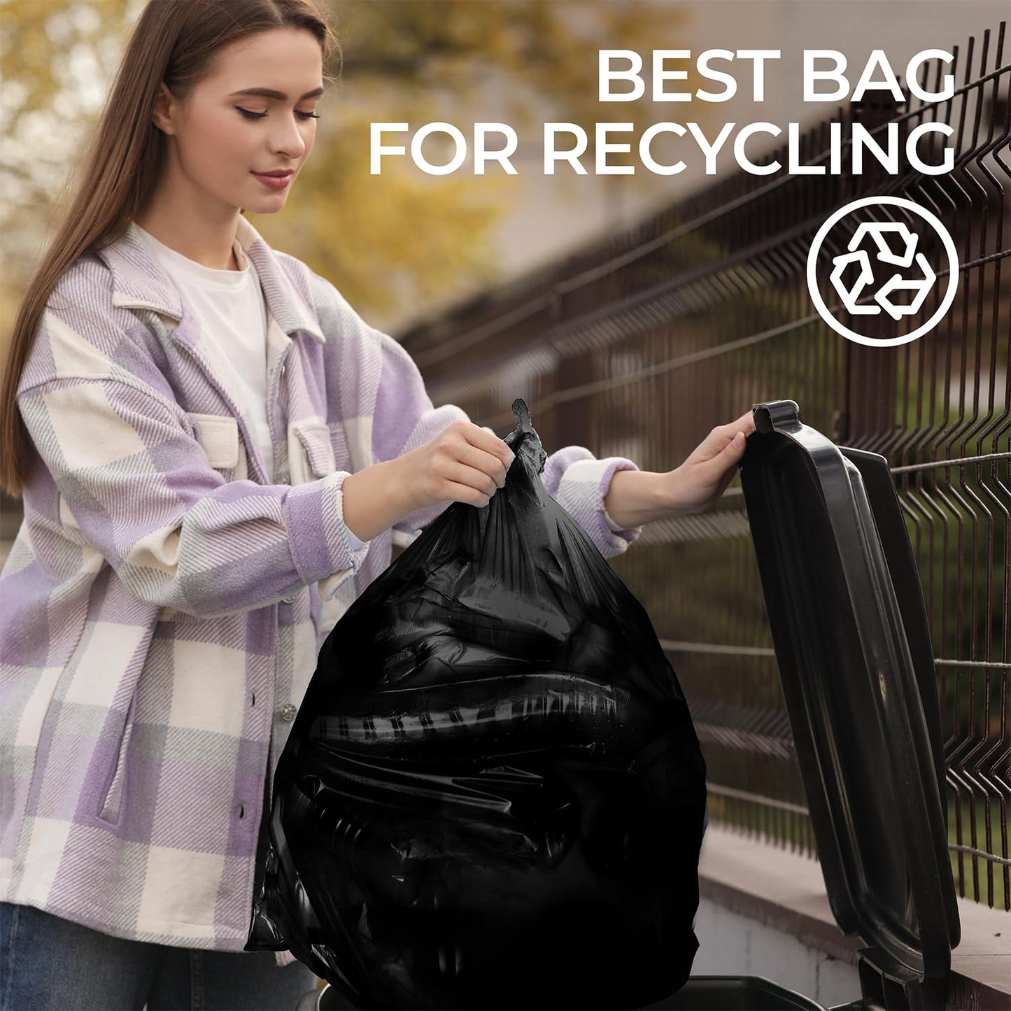 ToughBag 13 Gallon Black Trash Bags, 24 x 33" Black Garbage Bags (1000 COUNT) – Bulk Trash Bag 13 Gallon Tall Kitchen 1000 - Made In USA