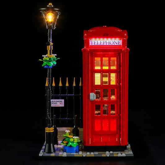 BRIKSMAX Led Lighting Kit for Lego-21347 Red London Telephone Box - Compatible with Lego Ideas Building Set- Not Include Lego Set