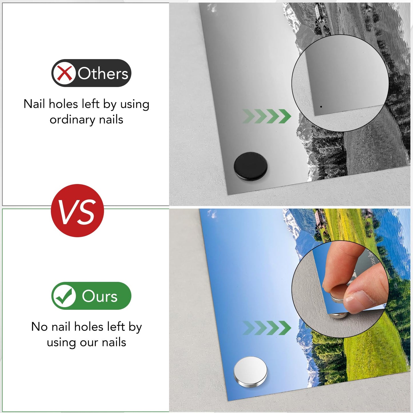 100P Magnetic Pushpin Magnetic Clips Magnet Thumb Tacks Magnet Tacks Push Pins for Cork Board Wall Bulletin Board Photo Wall