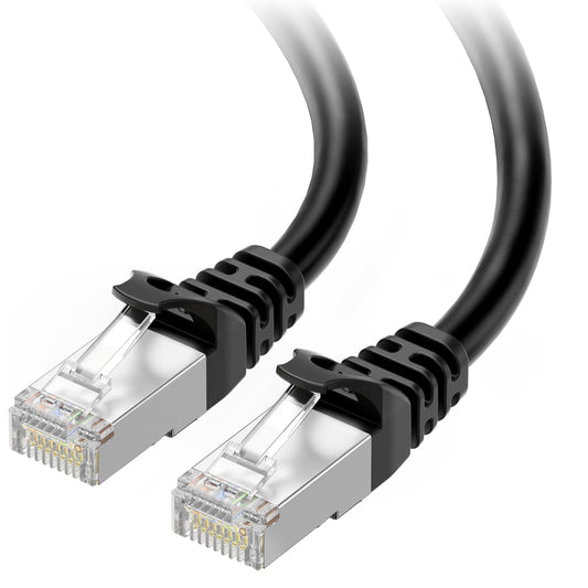 Cable Matters 10Gbps Snagless Long Shielded Cat 6A Ethernet Cable - 200ft, Cat 6A Cable, Cat6A Cord, Ethernet Cord, Black