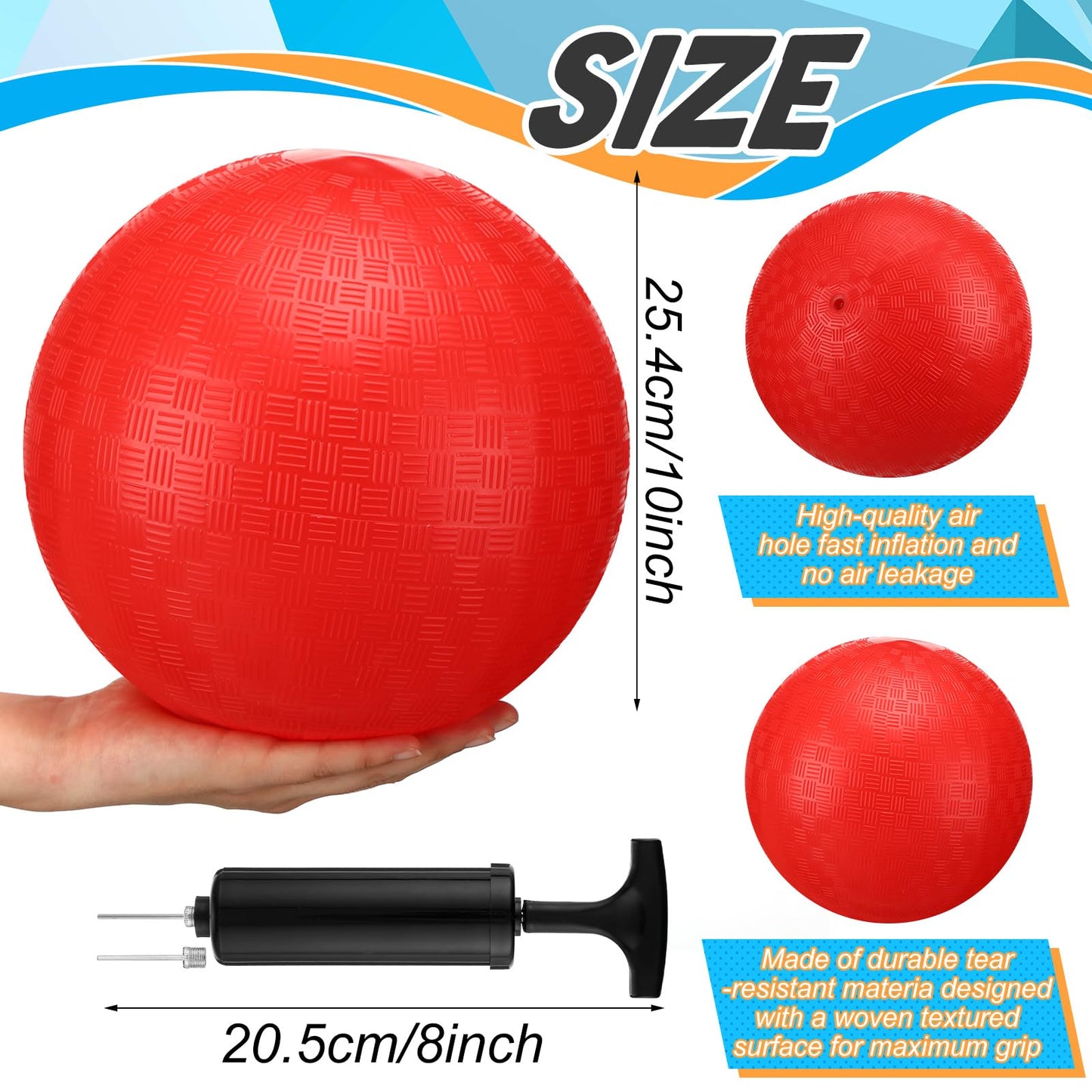 Poen 19 Pcs Sports Kickball Set Including 2 Pcs 10 Inch Playground Ball with Air Pump 5 Rubber Bases 10 Foul Marker Discs and a Flip Scoreboard for Adults Outdoor Backyard Game