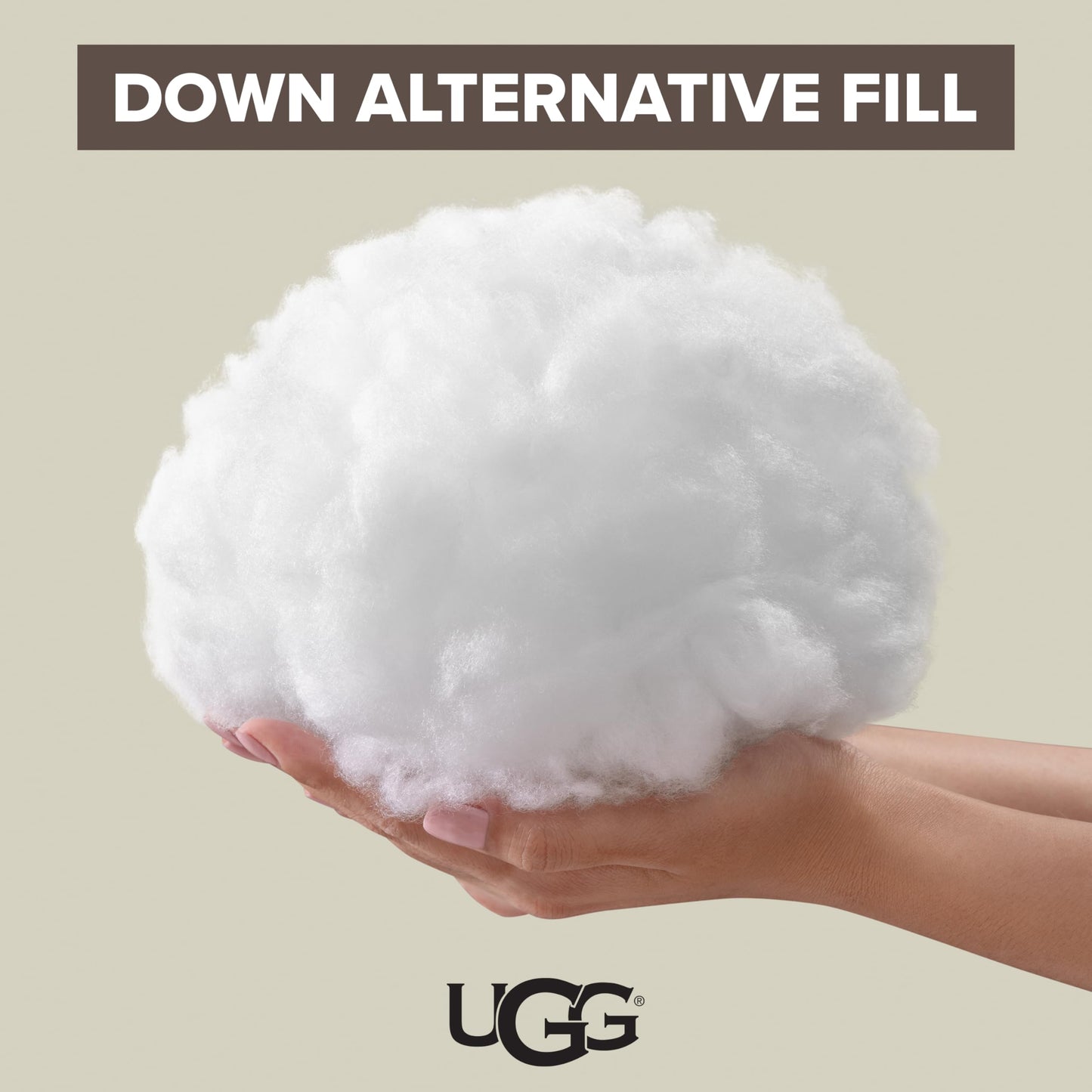 UGG Danielle Cooling Pillow Standard Size Hypoallergenic Down Alternative Luxury Hotel Bed Pillow for Stomach Back or Side Sleeper with Washable Cover for Queen Full or Twin, 20-inch x 28-inch, White
