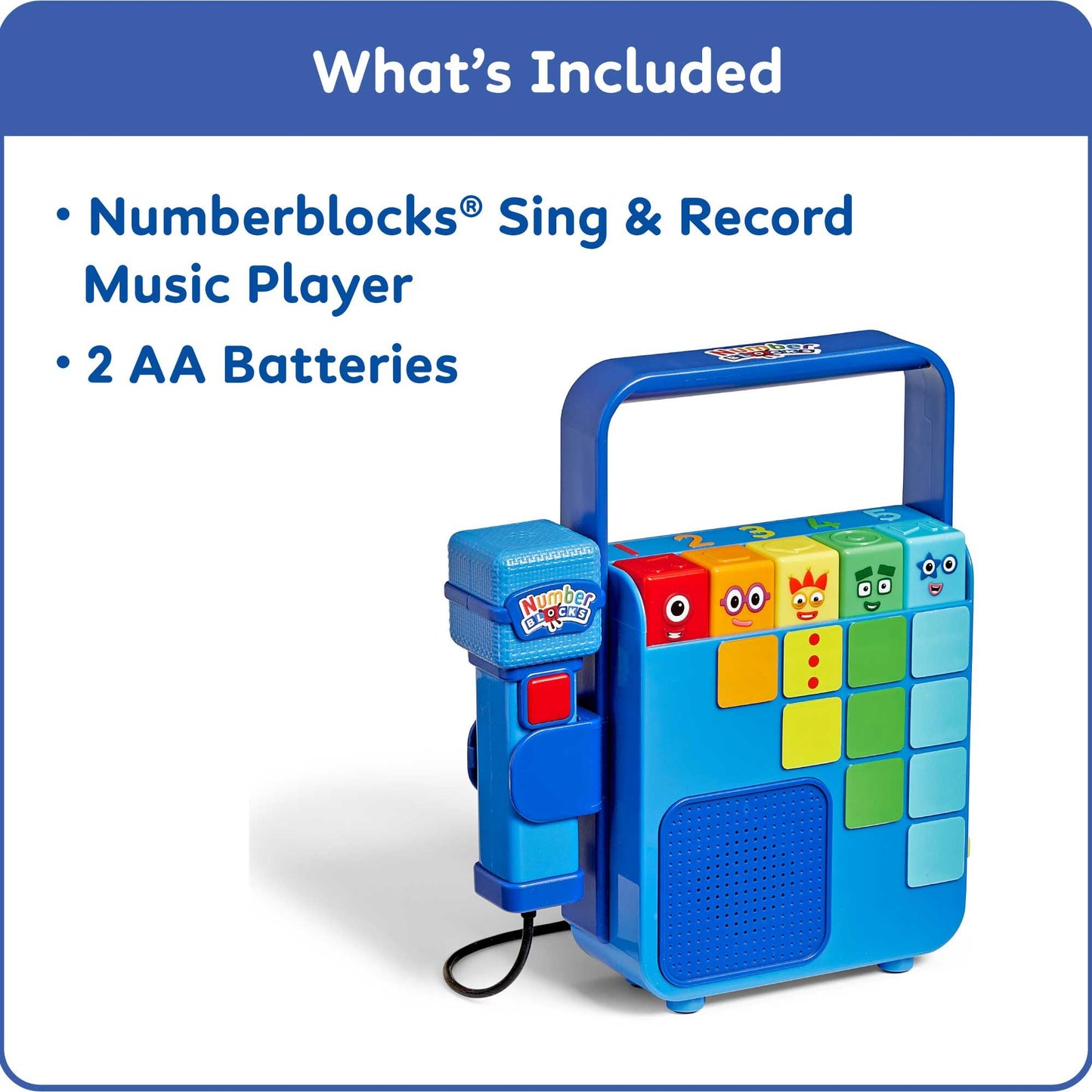 hand2mind Numberblocks Sing and Record Music Player