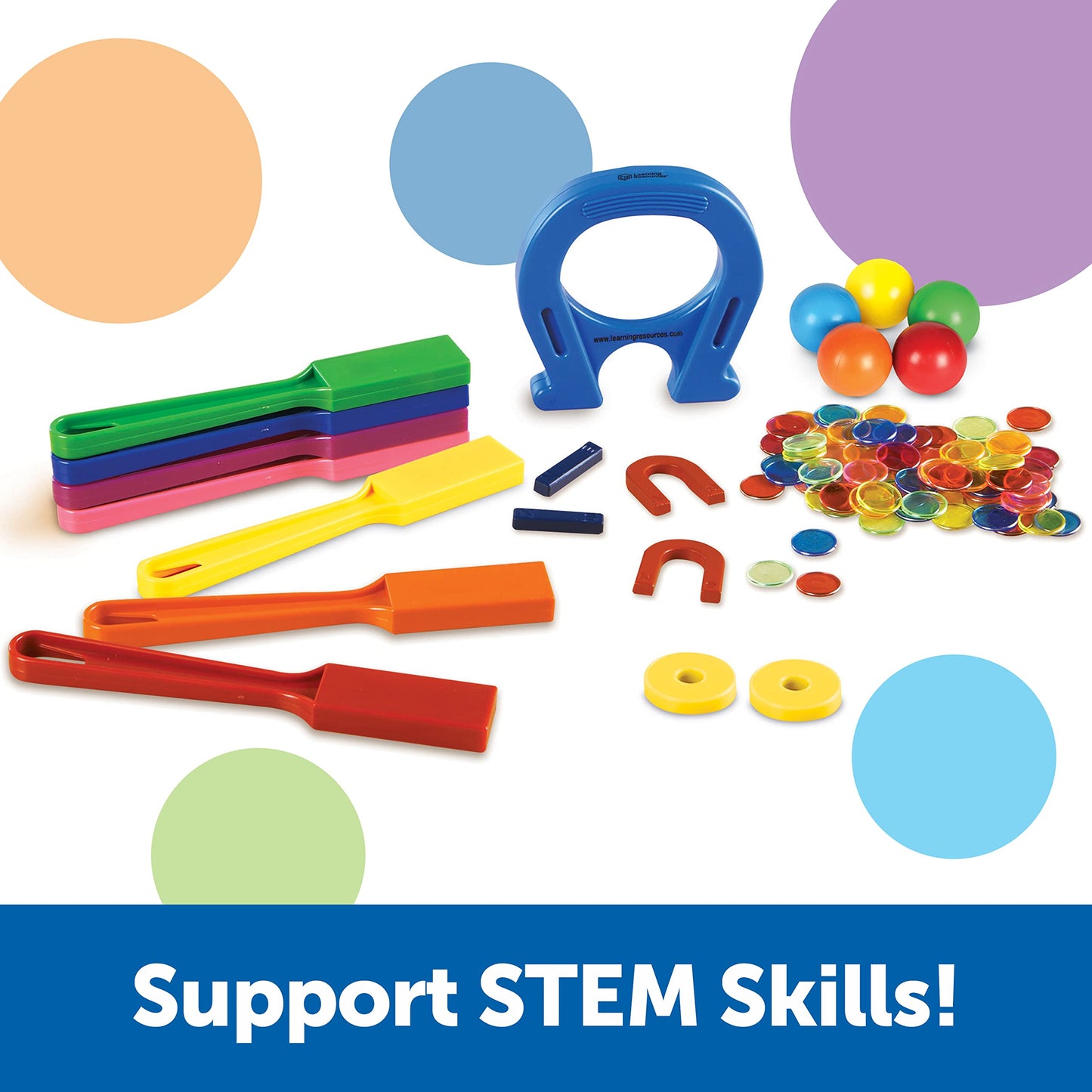 Learning Resources Super Magnet Lab Kit - Sensory Bin for Kids, Critical Thinking, Fine Motor Toys, Classroom Math Supplies, Homeschool Crafts, Educational Games, Birthday Gifts for Boys and Girls