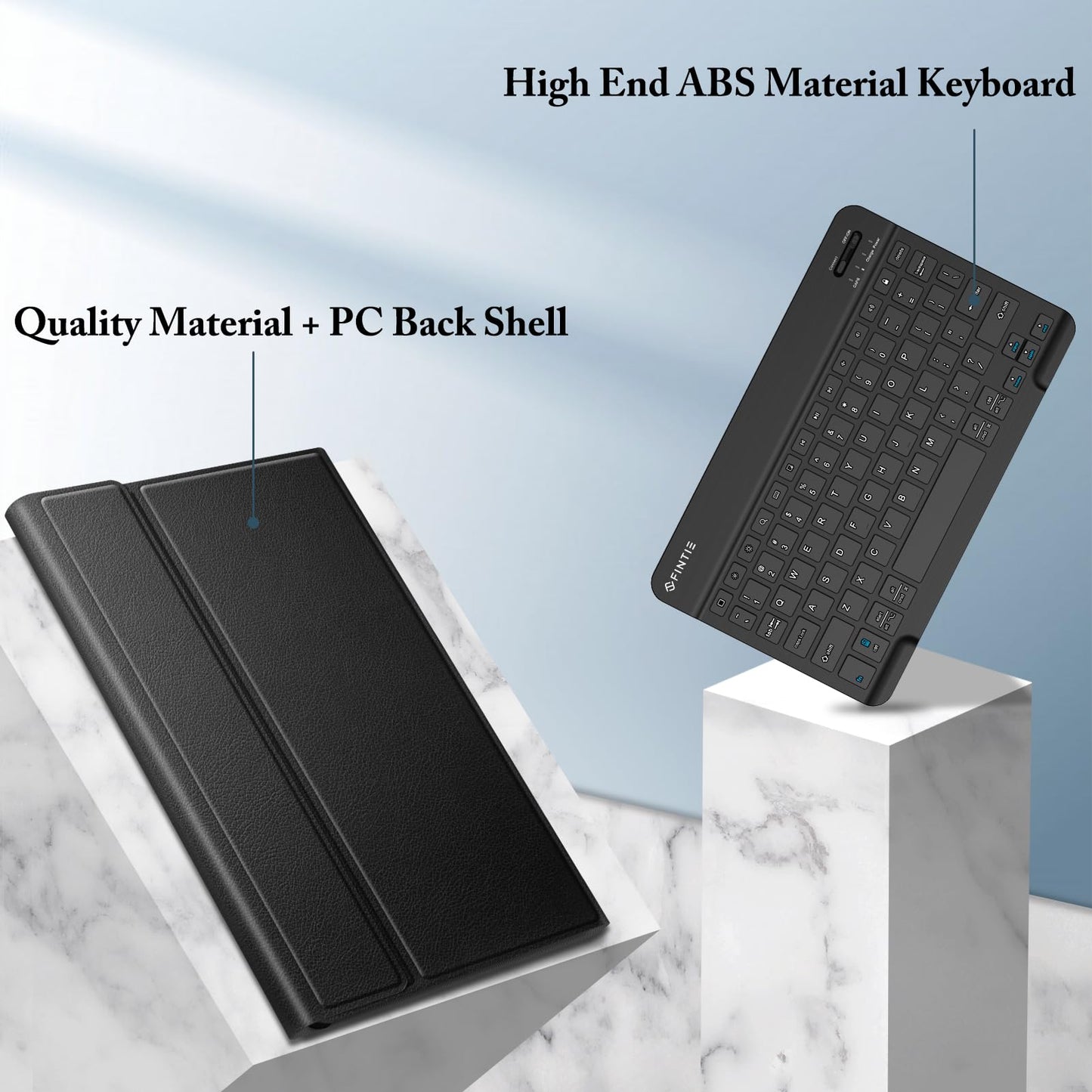 Fintie Keyboard Case for Samsung Galaxy Tab S9 FE 5G 10.9 Inch/Galaxy Tab S9 11 Inch 2023 with S Pen Holder, Slim Stand Cover Detachable Wireless Bluetooth Keyboard, Black