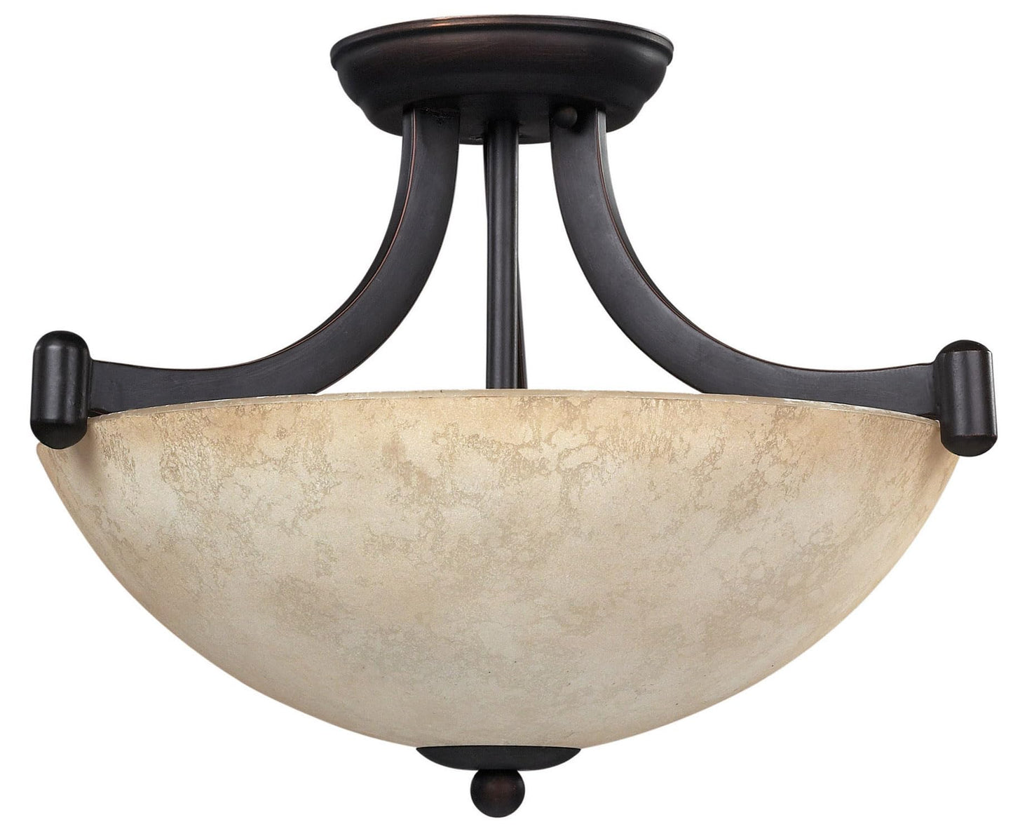 Canarm ICH375A03RA14 3 Light Warren Dual Large Pendant Light Fixture, Bronze