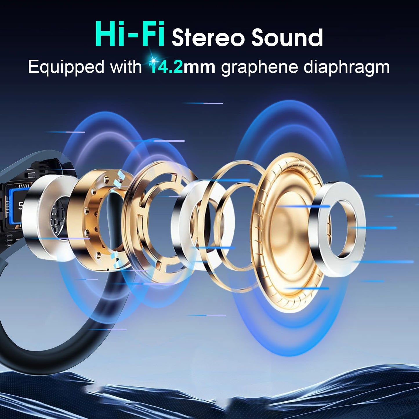 AI Translation Earbuds Real Time, 164 Language Translator Earbud 3-in-1 Bluetooth 5.4 Translator Earbuds with 6 Translation Modes, 75H Translators Headphones with APP for Travel Business, Royal Blue