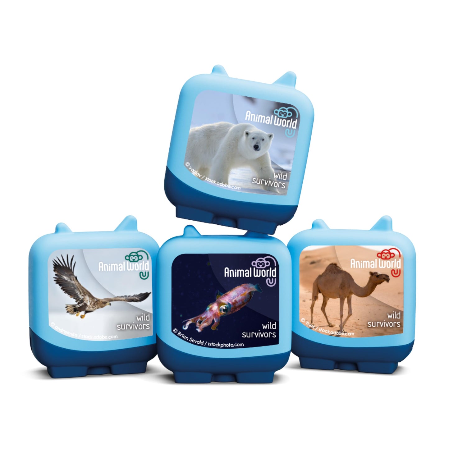 Tonies Animal World: Wild Survivors Pocket Set - 4 Pack