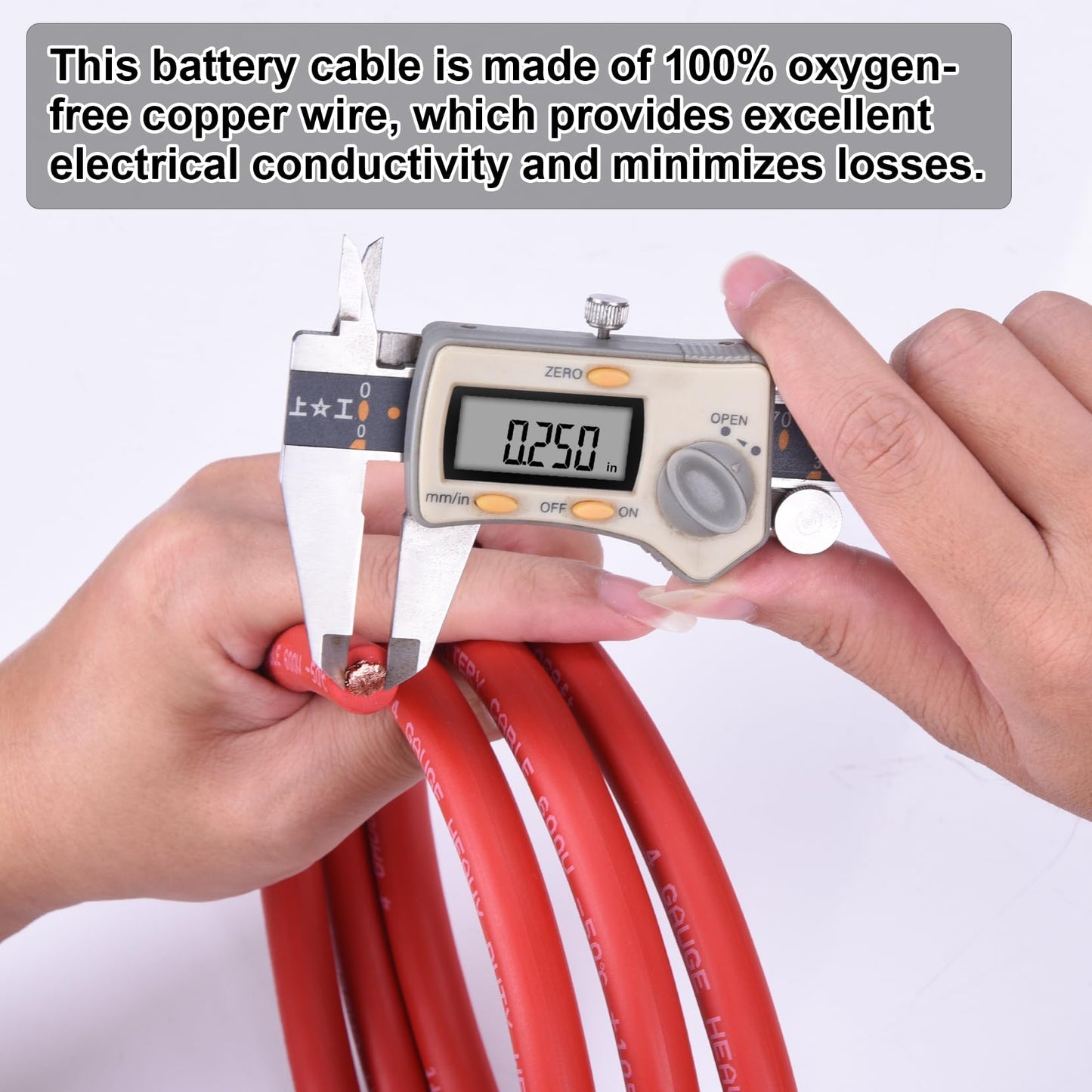 Geosiry 4 Gauge Battery Cable, 15FT Red + 15FT Black 4 AWG Welding Cable, Stranded Oxygen-Free Copper Wire for Automotive, Battery, Solar, Marine and Generator