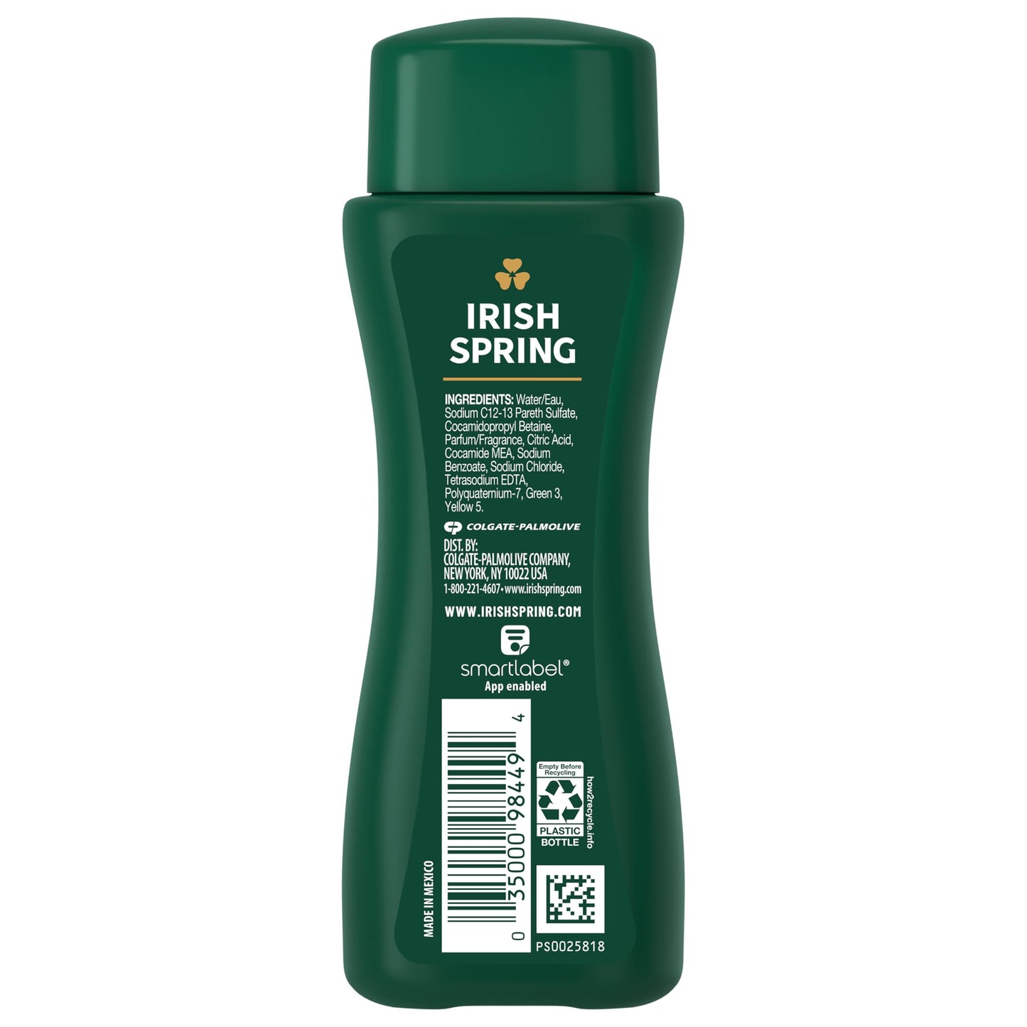 Irish Spring Men's Body Wash Shower Gel, Original Clean, Travel Size Body Wash, 3.40 Fl Oz (Pack of 24)