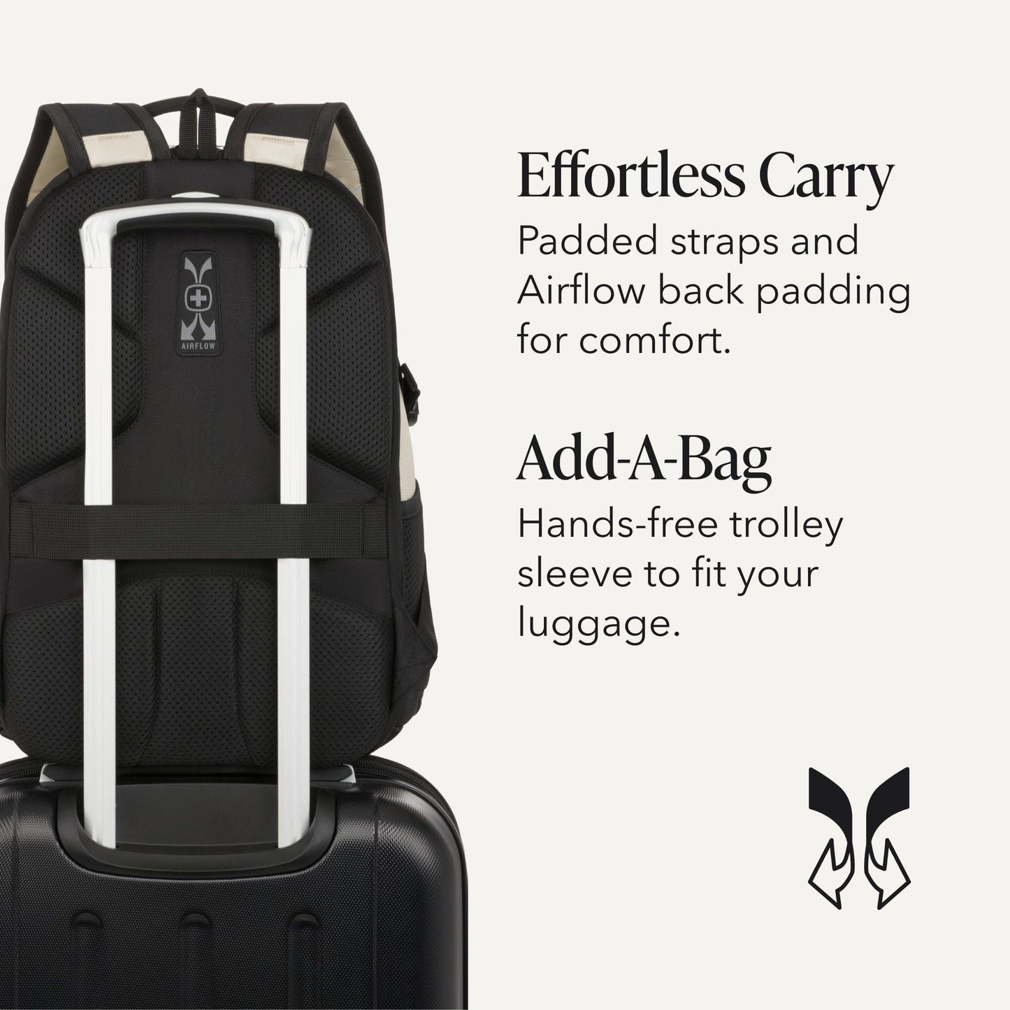 SwissGear 1900 Mini ScanSmart 16-Inch Backpack, Fits Up to 13-Inch Laptop, RFID Protection & ScanSmart TSA-Friendly Compartment, Oatmeal