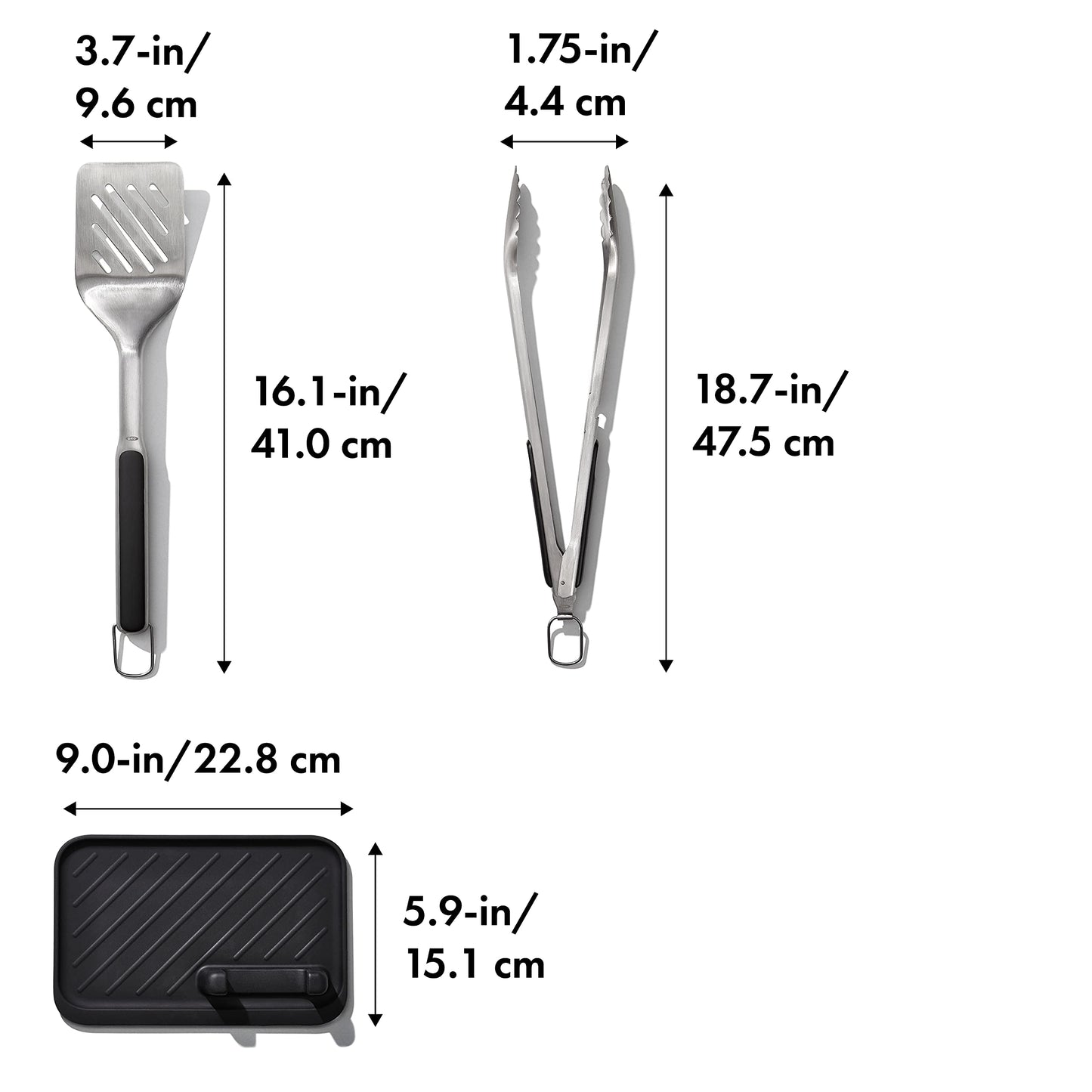 OXO Outdoor 3 Piece Grilling Tool Set