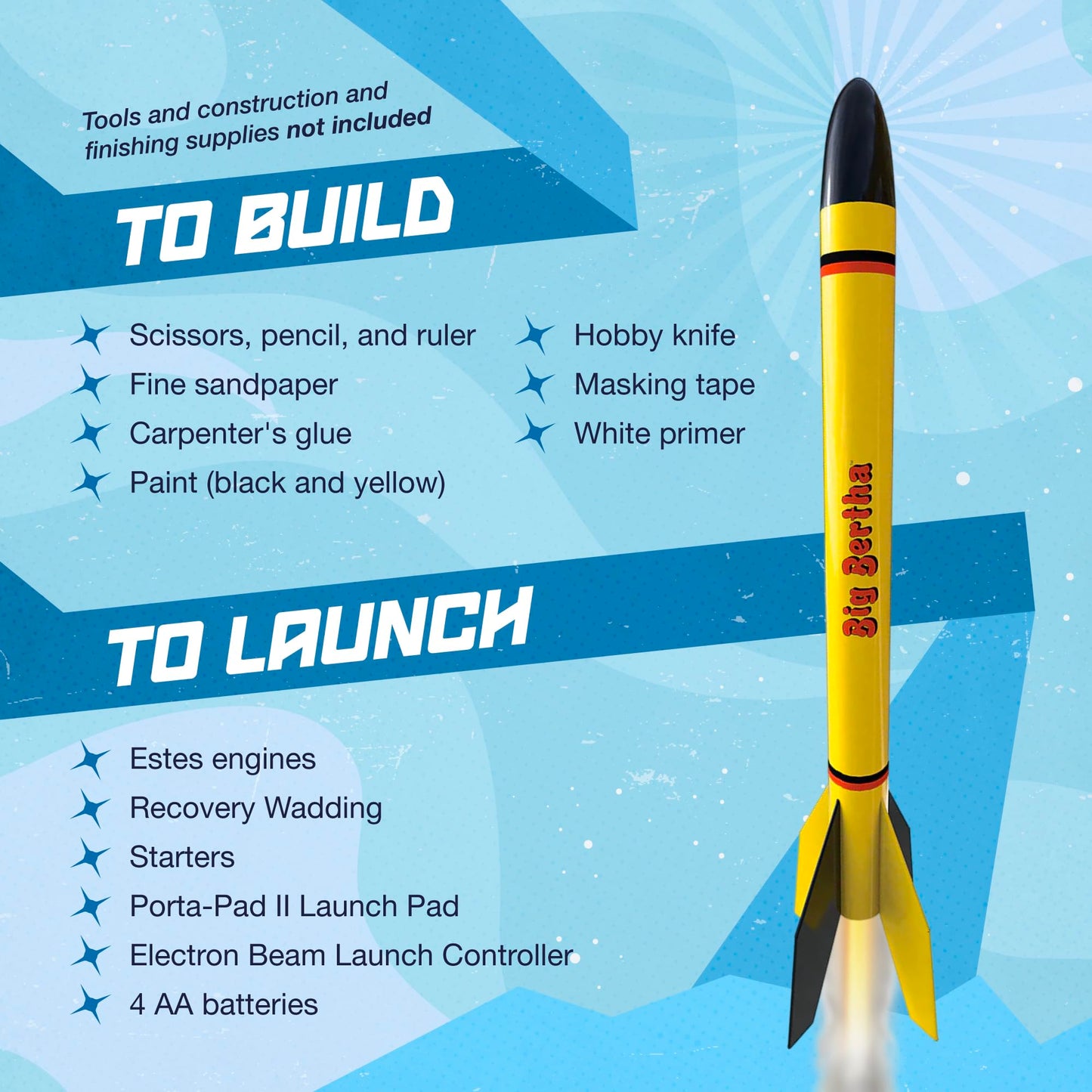 Estes 1948 Big Bertha Flying Model Rocket Kit