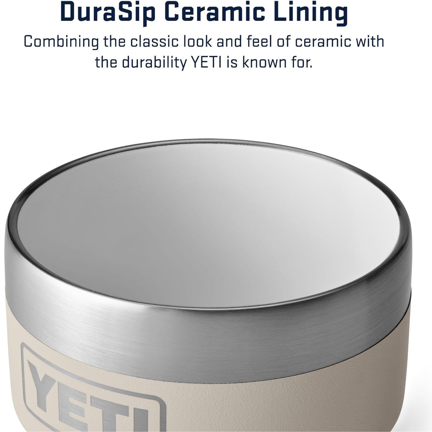 YETI Rambler 4 oz Stackable Cup, Stainless Steel, Vacuum Insulated Espresso/Coffee Cup, 2 Pack, Cape Taupe