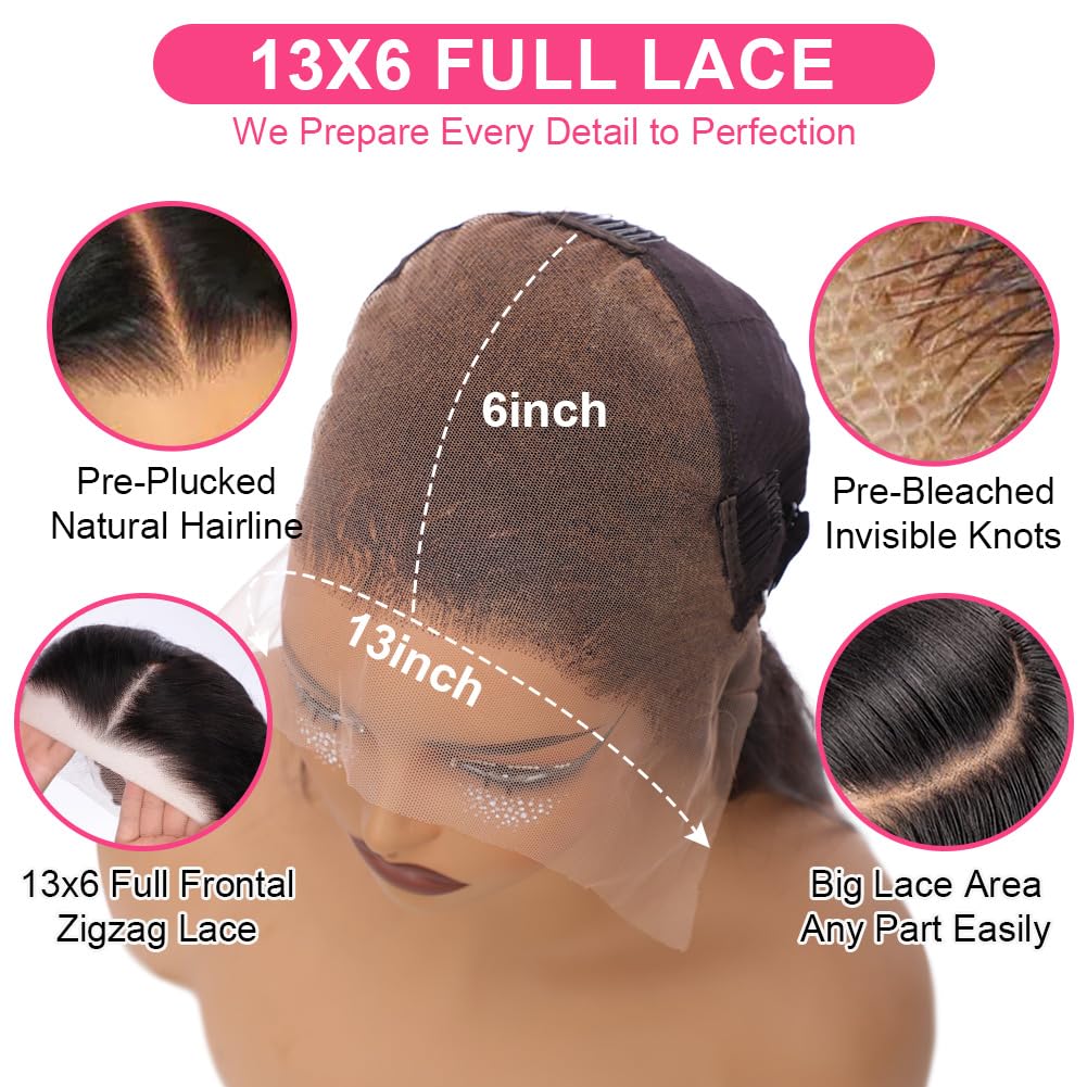 Newshion 13x6 Water Wave Lace Front Wigs Human Hair Pre Plucked Bleached Knots 180 Density Wet And Wavy Glueless Wigs Human Hair 18 Inch Hd Lace Frontal wig with baby hair