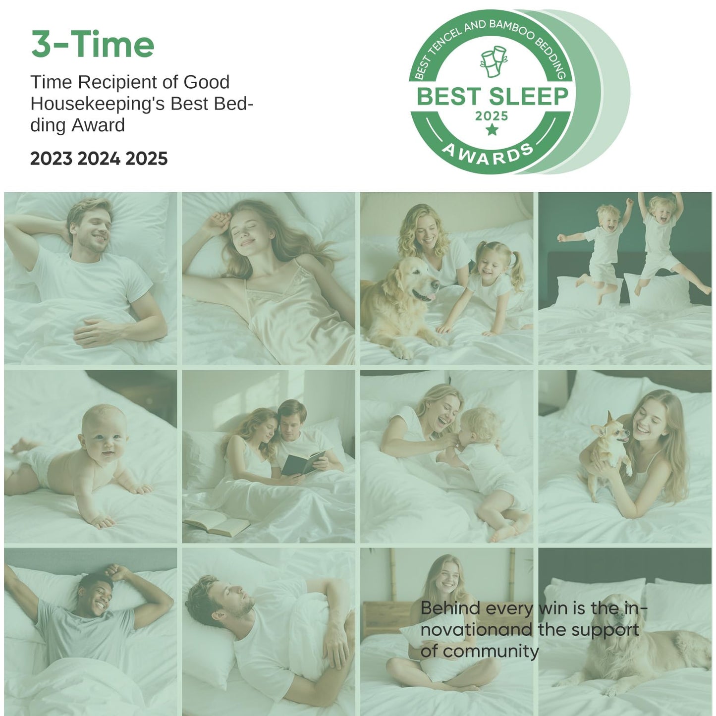 Luxury Organic Tencel & Viscose from Bamboo Cooling Sheet Set,Silky Soft Lyocell Sheets with Deep Pocket, Hypoallergenic & Breathable Bedding with Pillowcases (White, Queen)