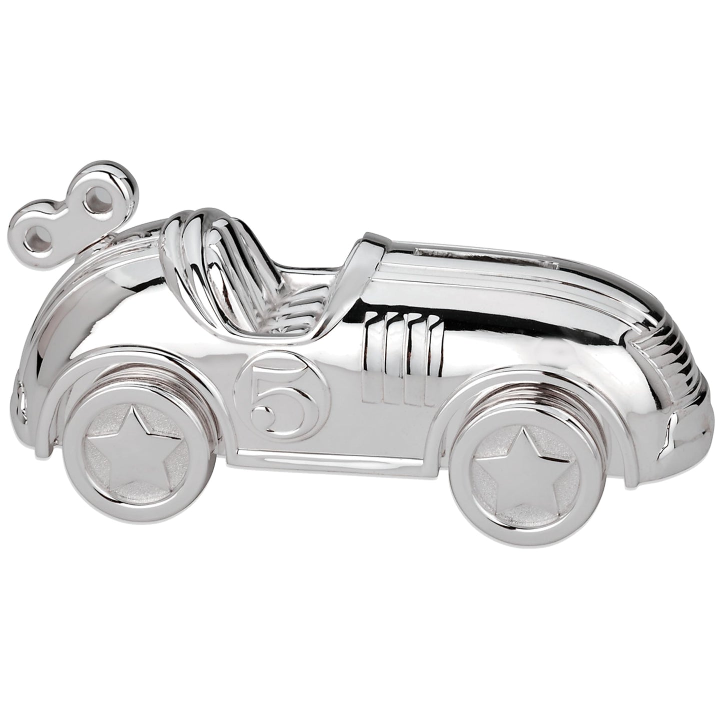 Reed & Barton Race Car Silverplate Bank, 2.25 LB, Metallic