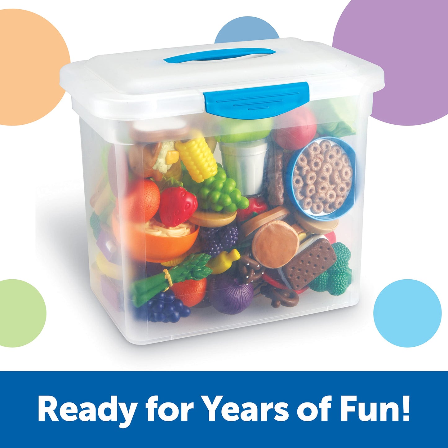 Learning Resources New Sprouts Classroom Play Food Set - Play Food for Toddlers, Toddler Learning Toys , Ages 18 Months +, 100 Pieces,