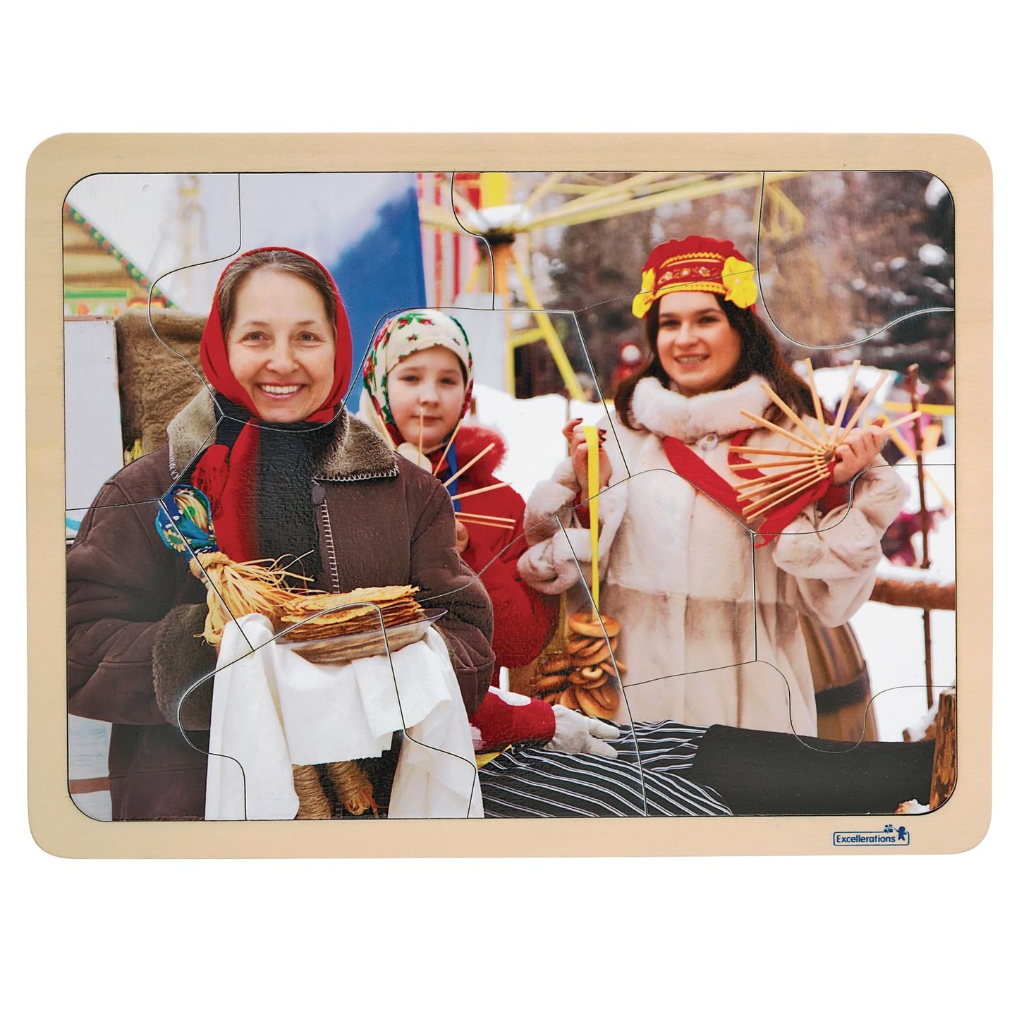 Multi-Cultural World Photo Puzzles - Set of 9, Excellerations, World Culture Exploration, Multicultural Puzzles for Preschoolers