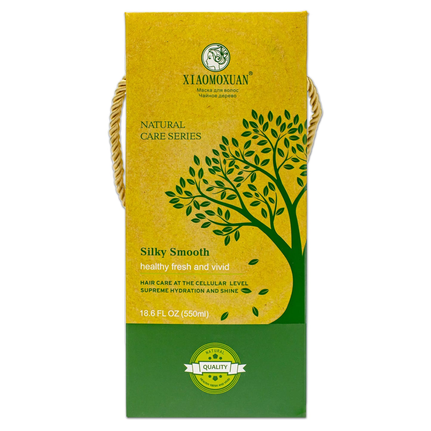 Xiaomoxuan Moisturizing Hair Mask Silky Smooth - Natural Tea Tree Oil Hair and Scalp Nourishing - Deep Hydrating for Dry Hair Breakage and Split Ends Repair - Vitamin Hair Mask Frizz Treatment