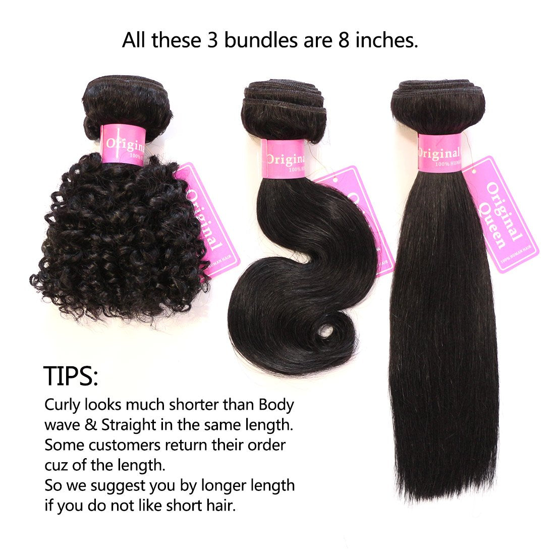 Original Queen 100% Brazilian Unprocessed Virgin Kinky Curly Human Hair Weave 3 Bundles Deep Curly Hair Extensions Mixed Length 8 10 12inches