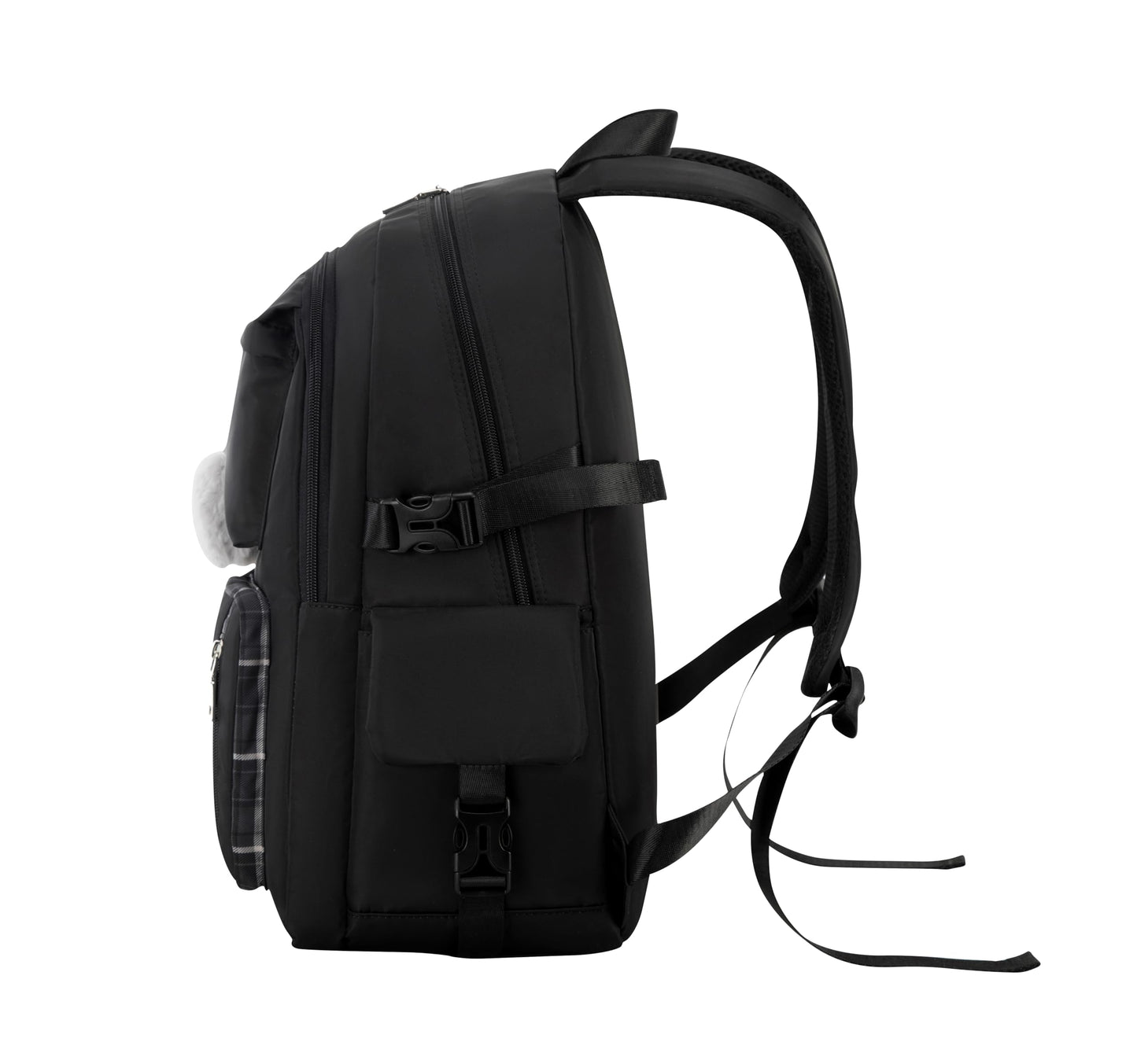 Acmebon Girl Roomy Fashion Laptop Backpack Casual Daily Backpack for Women Black