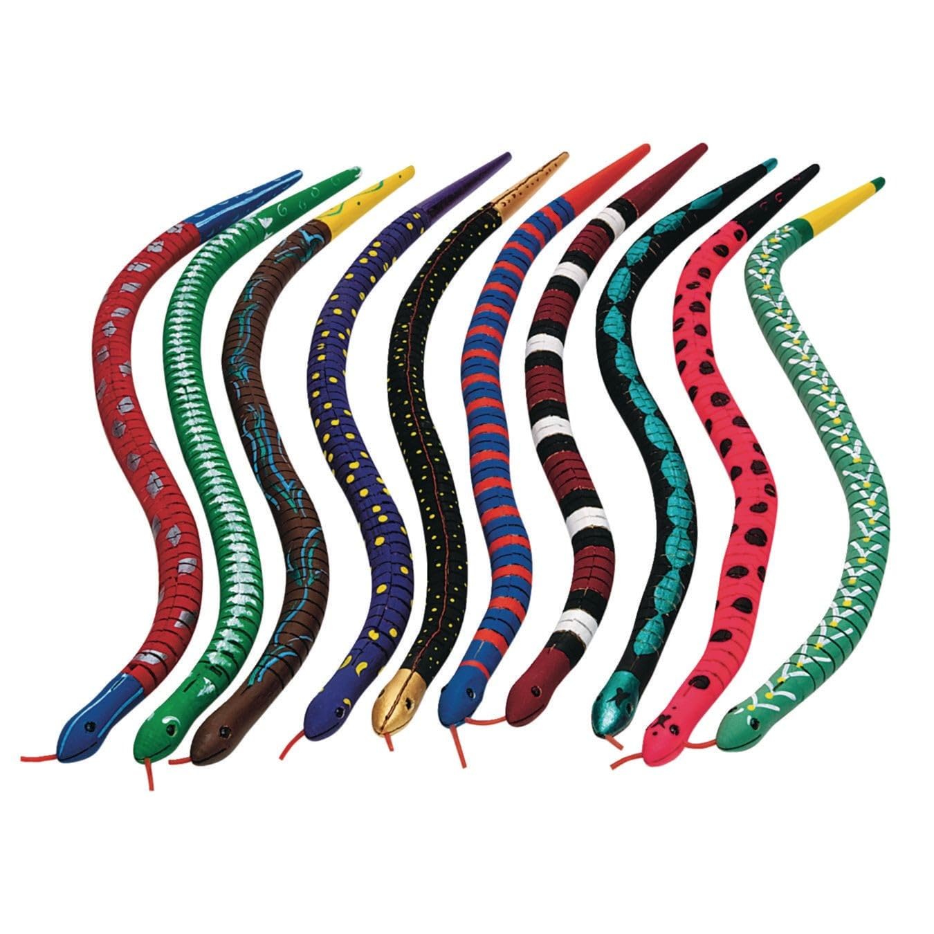 S&S Worldwide Flexible Wooden Snake Craft Kit (Makes 12)