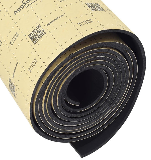AggSound 157mil(4 mm) 36sqft Sound Deadening Mat - Closed Cell Foam Car Sound Deadening Material - Self-Adhesive Hood Insulation Heat Shield Auto Sound Dampening