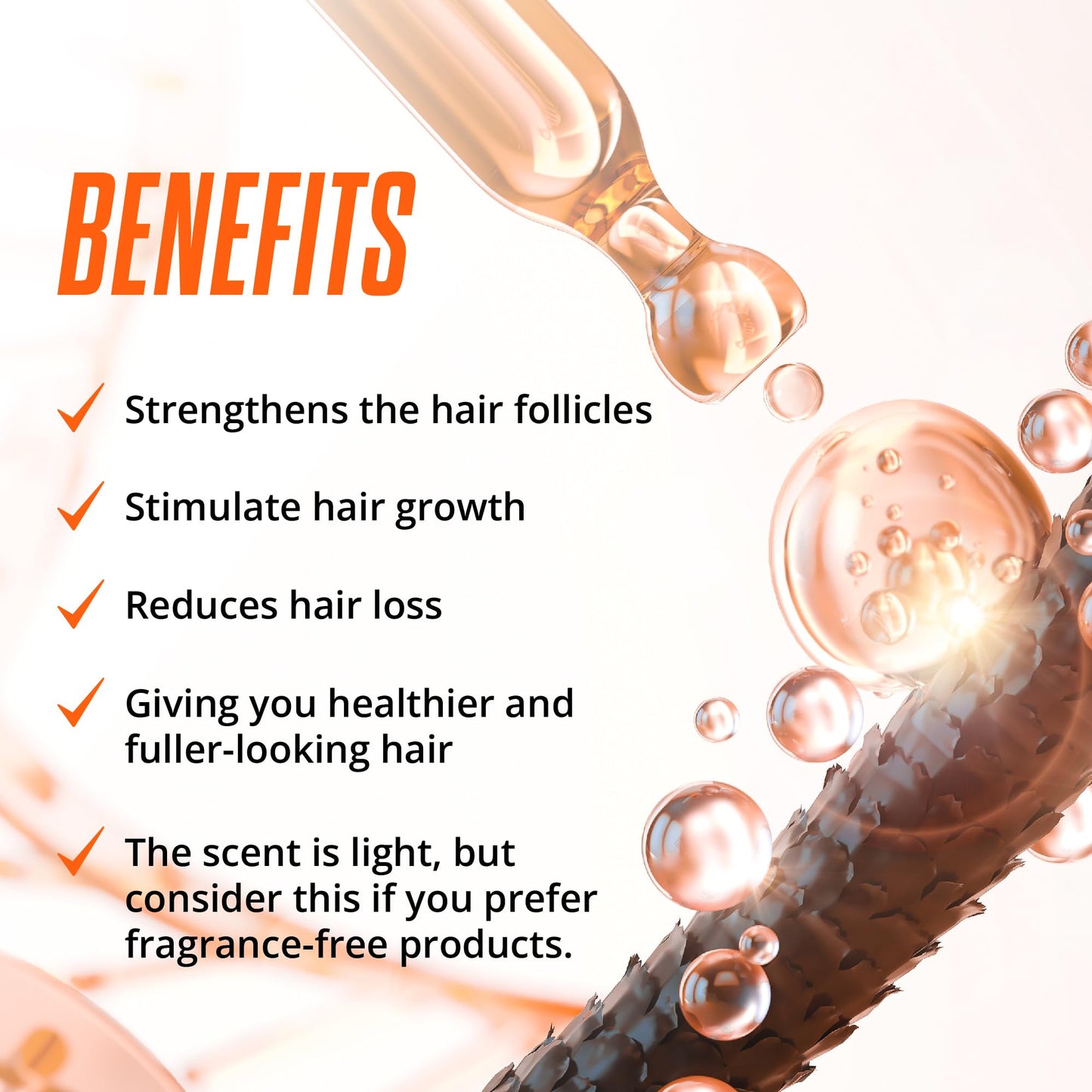 Abera Hair Growth Serum for Hair Loss, Natural Hair Regrowth Treatment for Hair & Beard with Biotin & Castor Oil