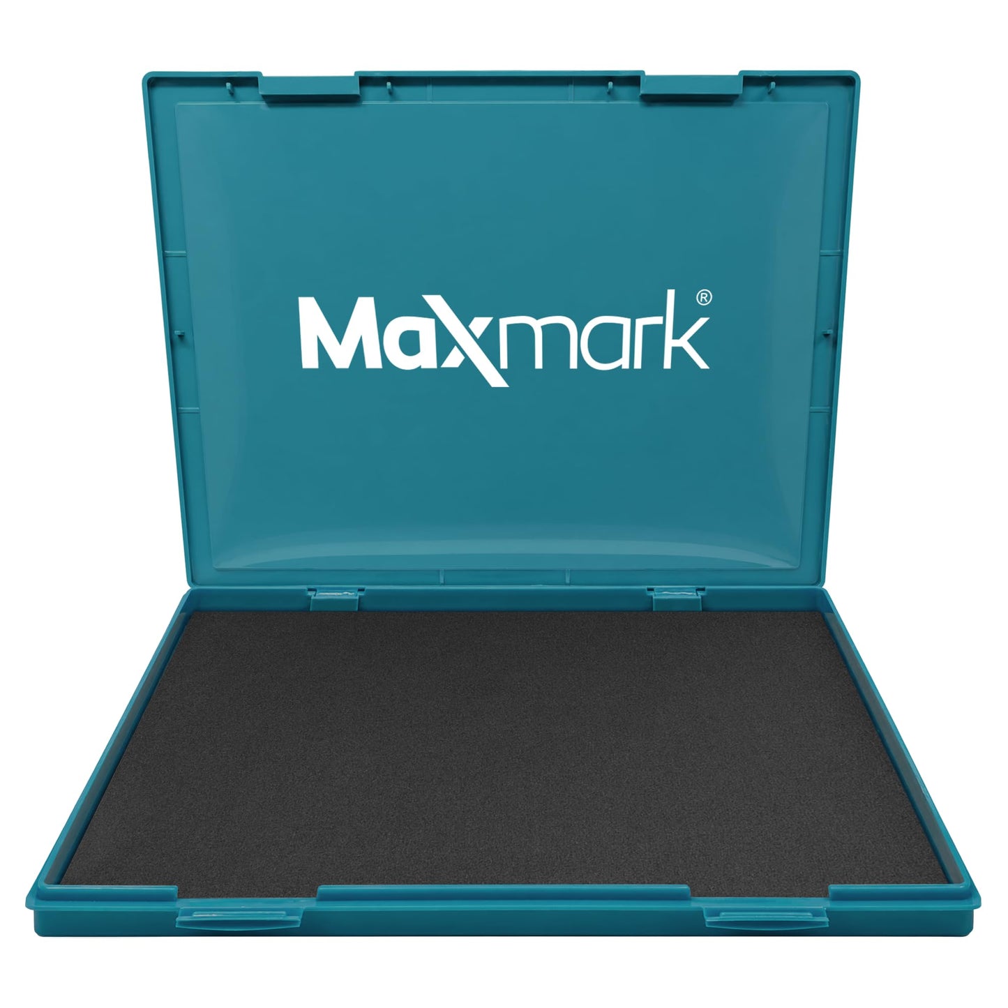 MaxMark Extra Large Black Ink Stamp Pad - 8.25" x 11.5" - Industrial Felt Pad - Black Color
