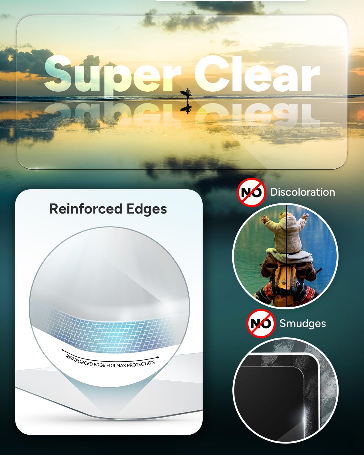 ZAGG Glass Elite Screen Protector for iPad Mini 8.3" (A17 Pro) - 5X Stronger, Smudge-Free Tempered Glass with Recycled Glass, Easy Installation, Scratch Resistant, Eco-Friendly